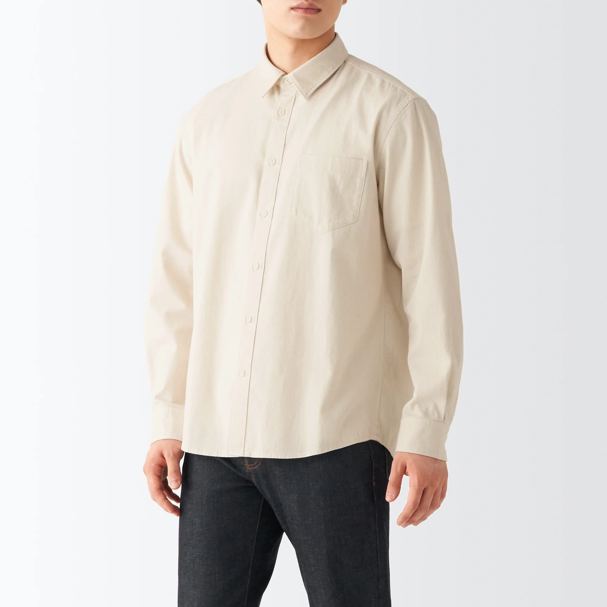Men's Denim Long Sleeve Shirt