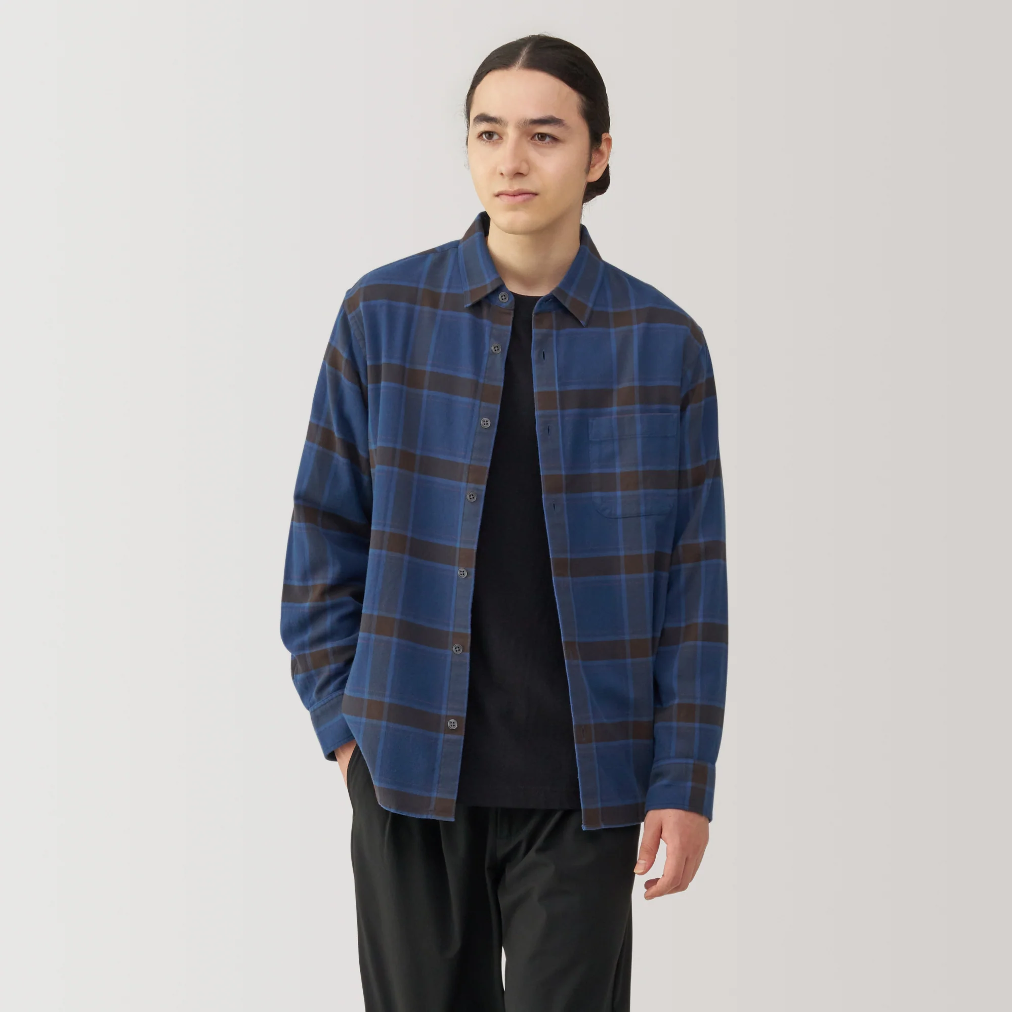 Men's Flannel Long Sleeve Shirt - Image 43