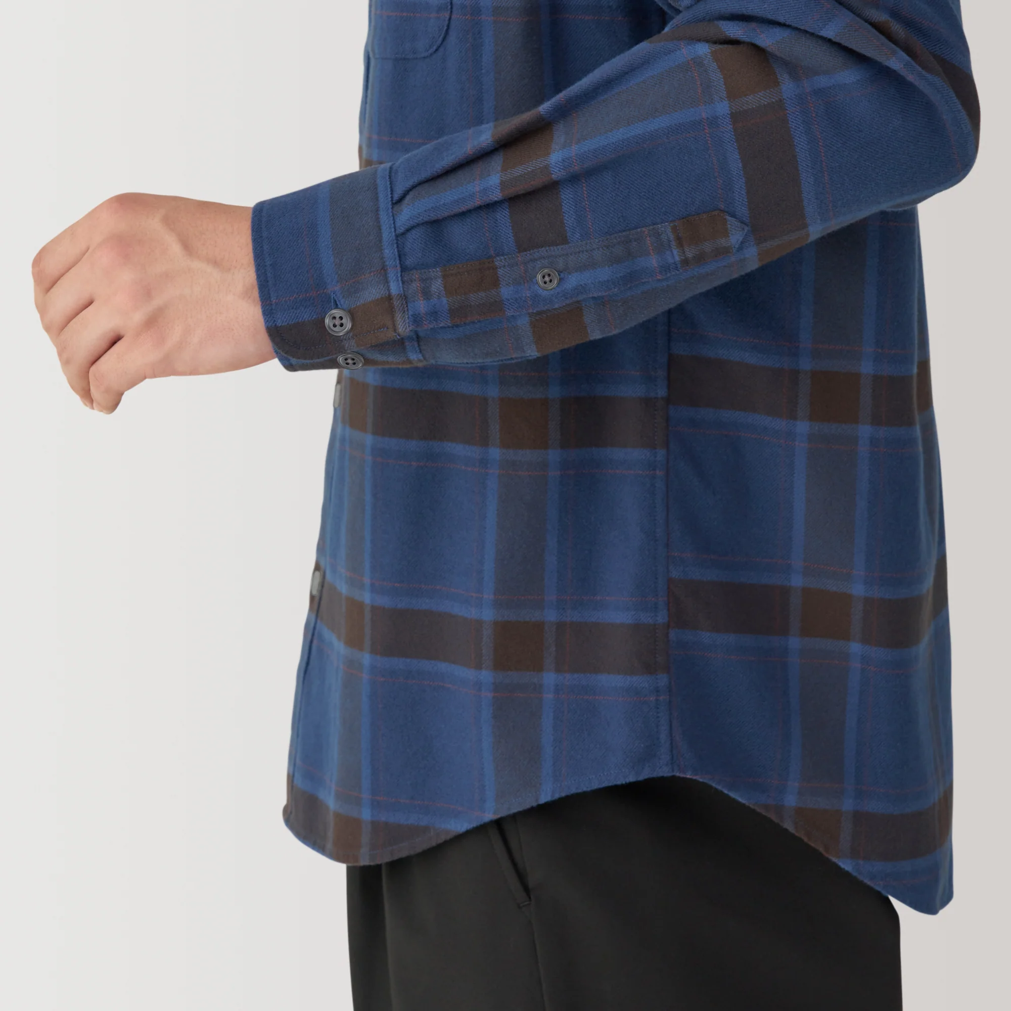 Men's Flannel Long Sleeve Shirt - Image 48