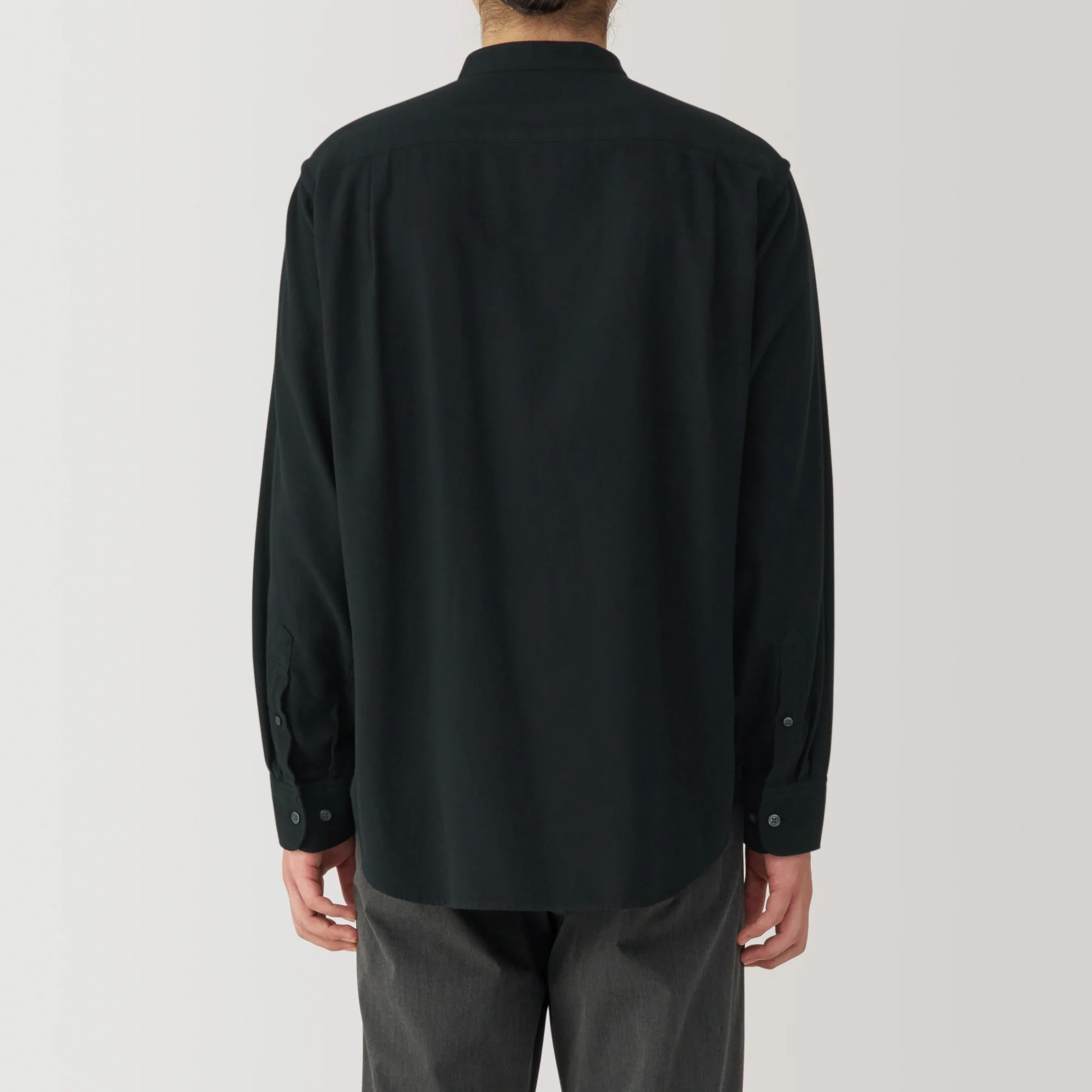 Men's Flannel Stand Collar Long Sleeve Shirt - Image 22