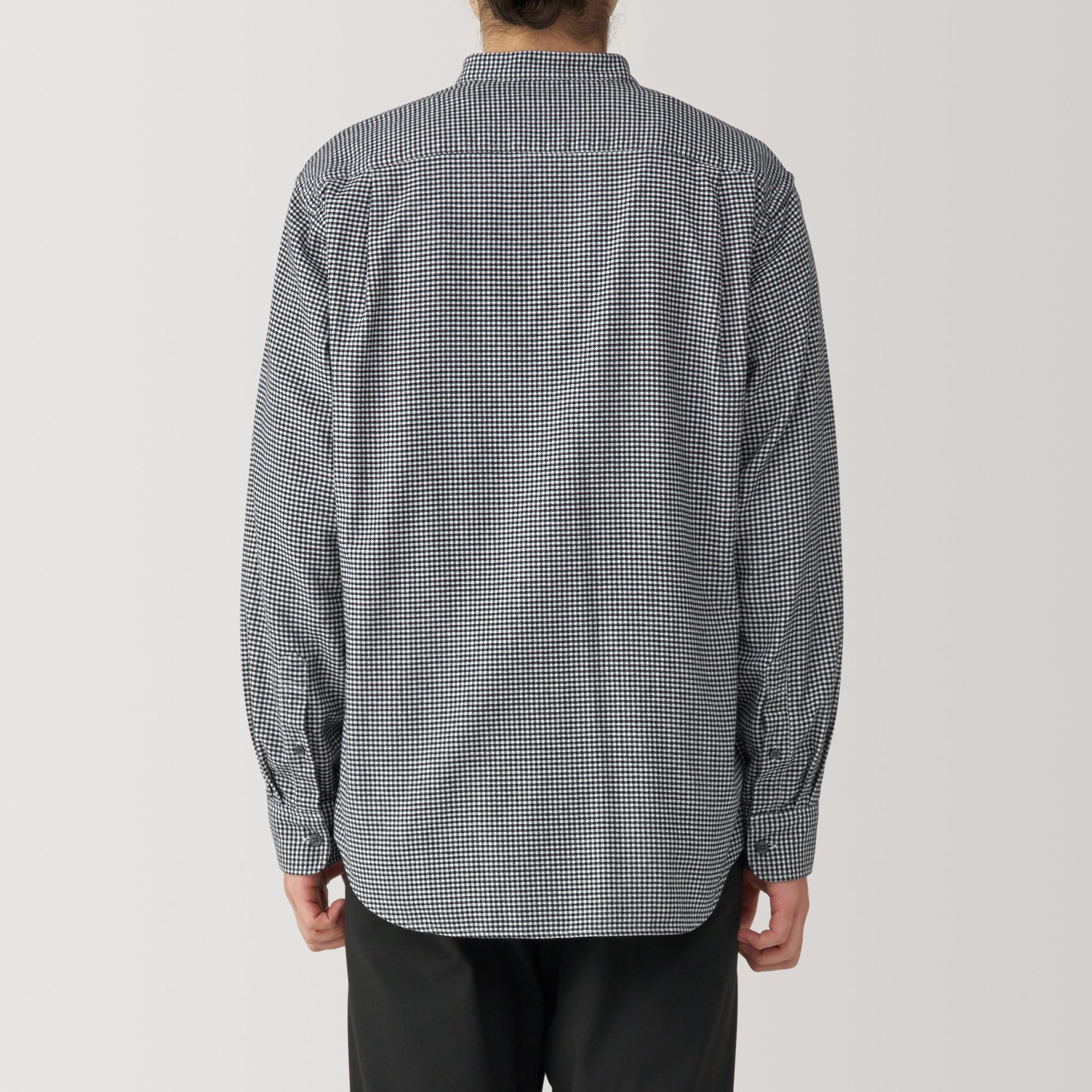 Men's Flannel Stand Collar Long Sleeve Shirt - Image 28