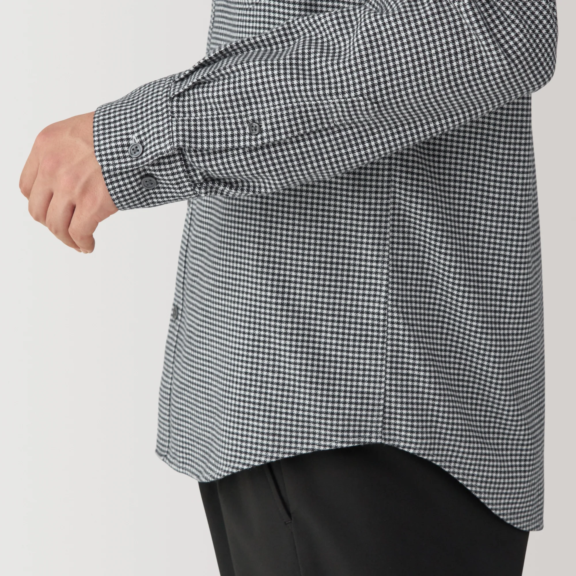 Men's Flannel Stand Collar Long Sleeve Shirt - Image 30