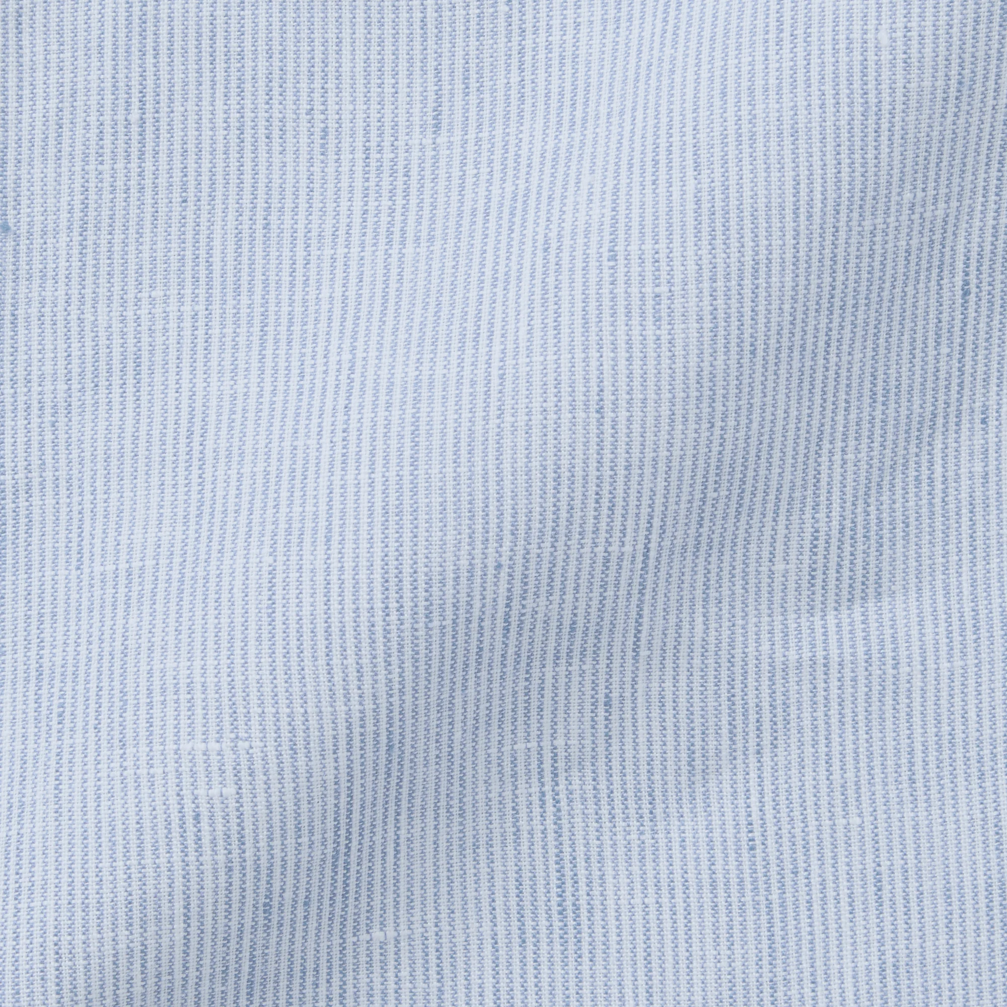 Men's French Linen Washed Stand Collar Shirt - Image 29