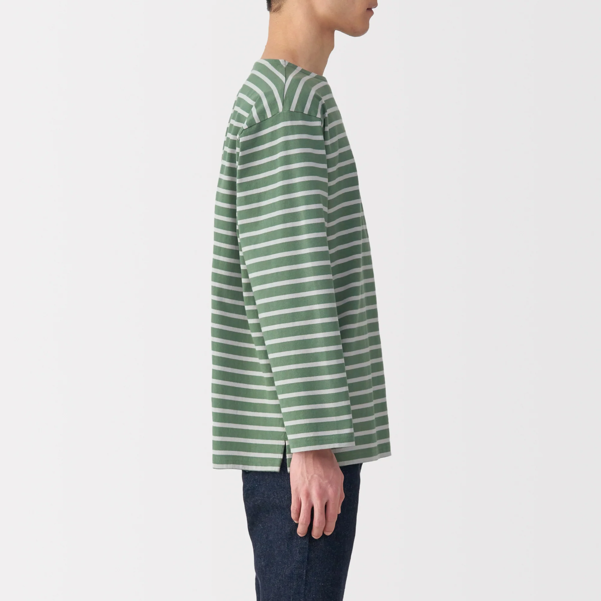 Men's Heavyweight Boatneck T-Shirt - Image 13