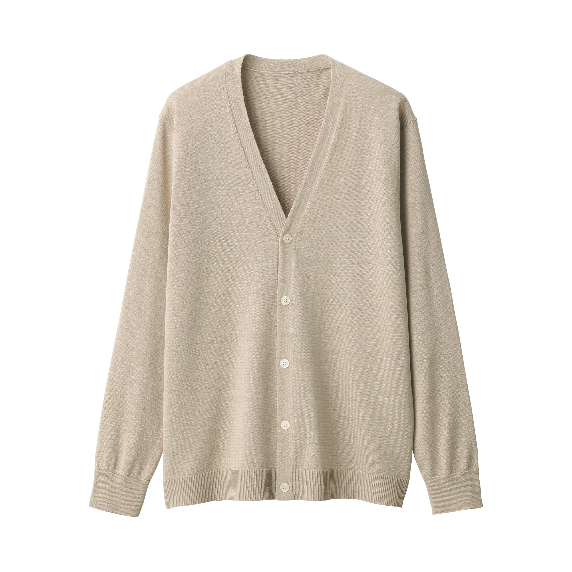Men's Hemp Blend V-Neck Cardigan - Image 2