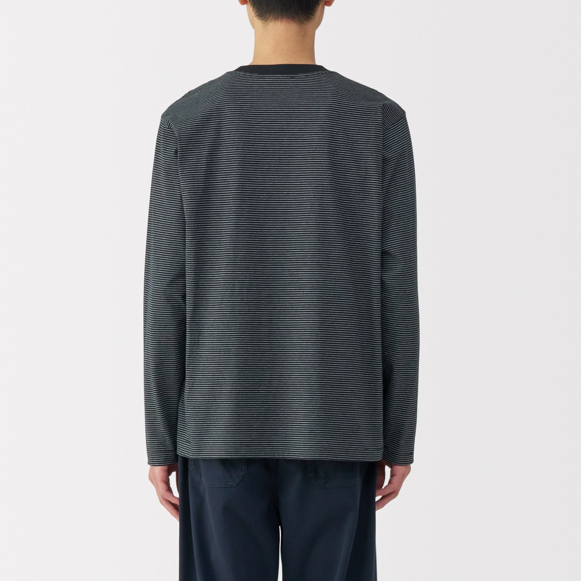 Men's Jersey Crewneck Striped T-Shirt - Image 20