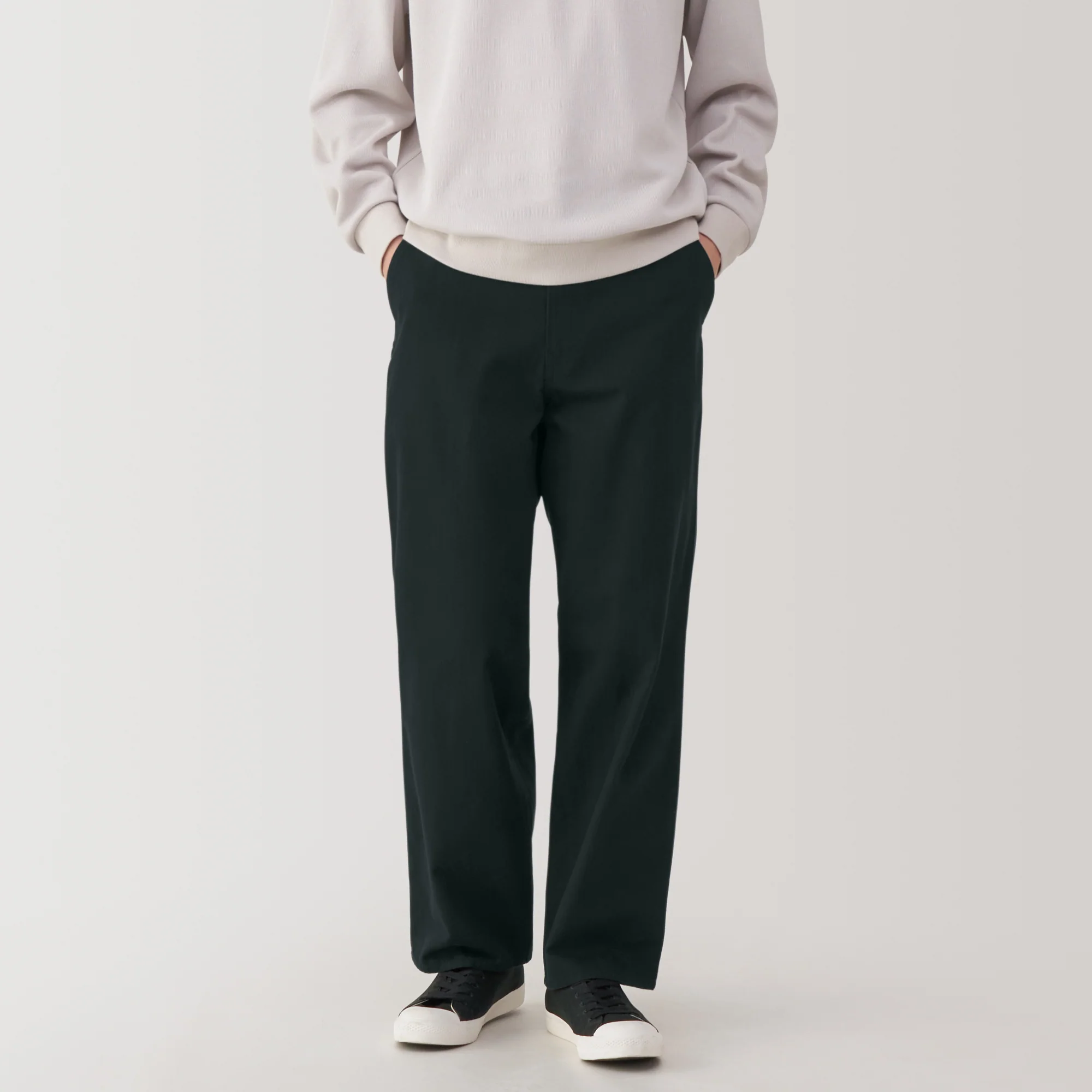 Men's Kapok Blend Herringbone Wide Pants - Image 13