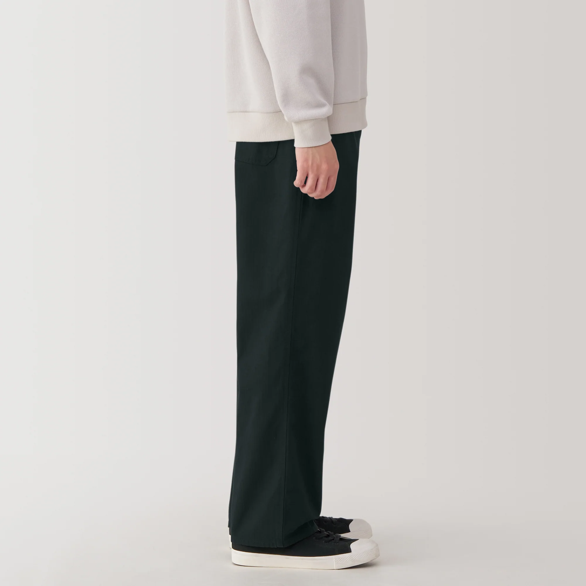 Men's Kapok Blend Herringbone Wide Pants - Image 15