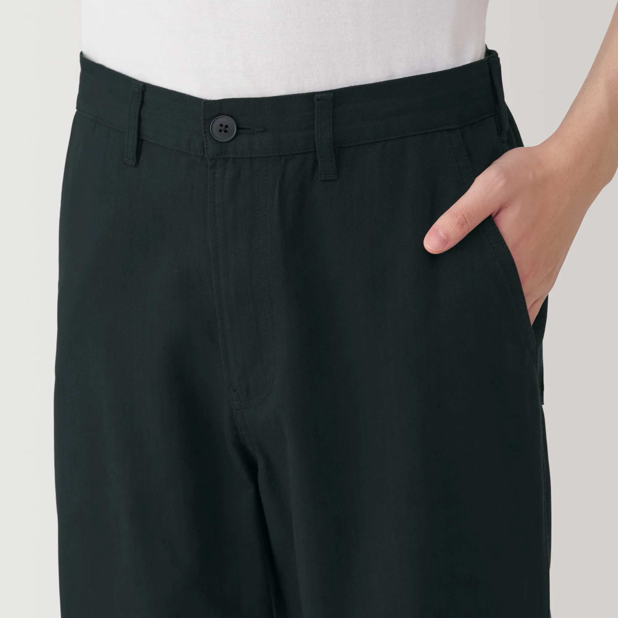 Men's Kapok Blend Herringbone Wide Pants - Image 17