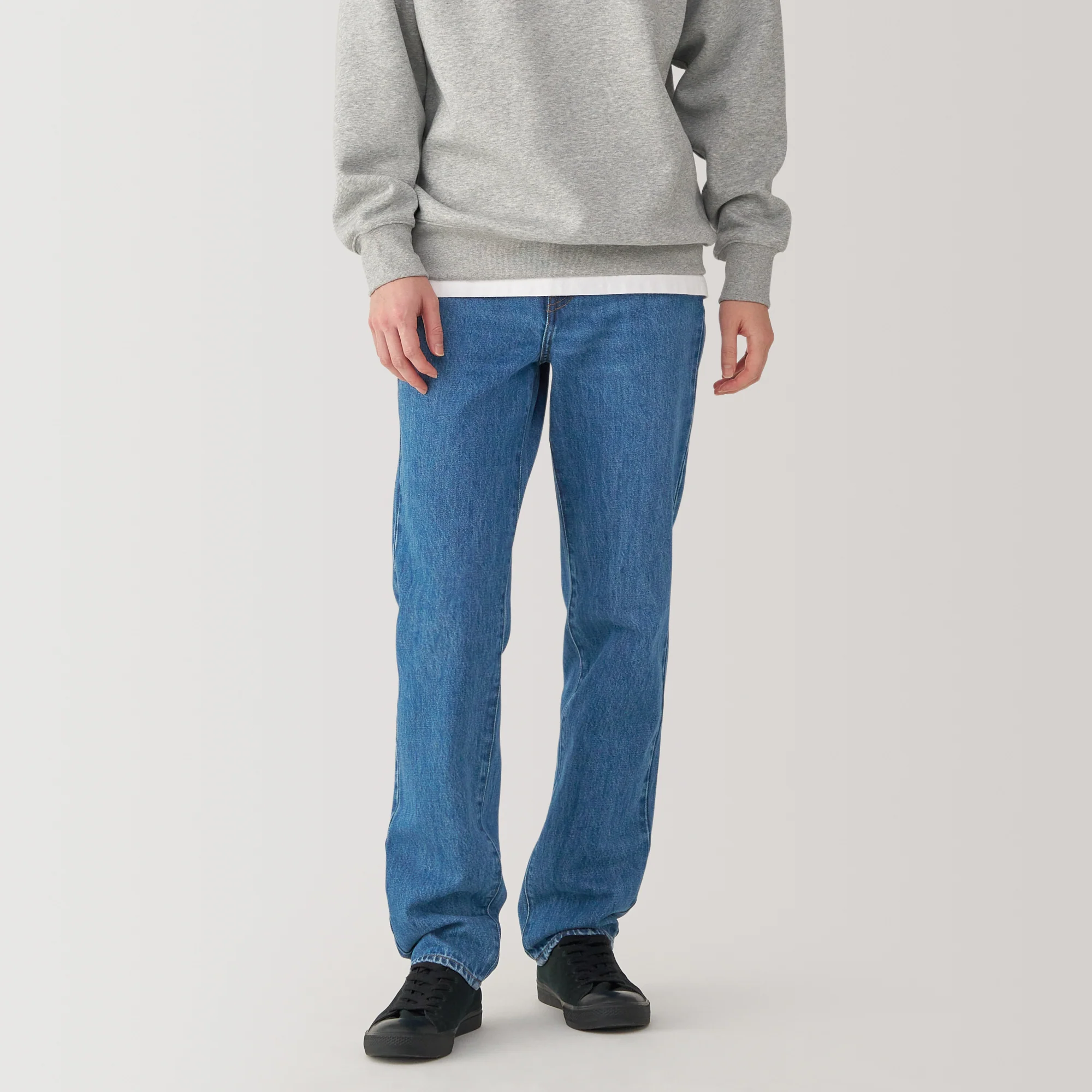 Men's Kapok Blend Straight Denim Trousers - Image 3