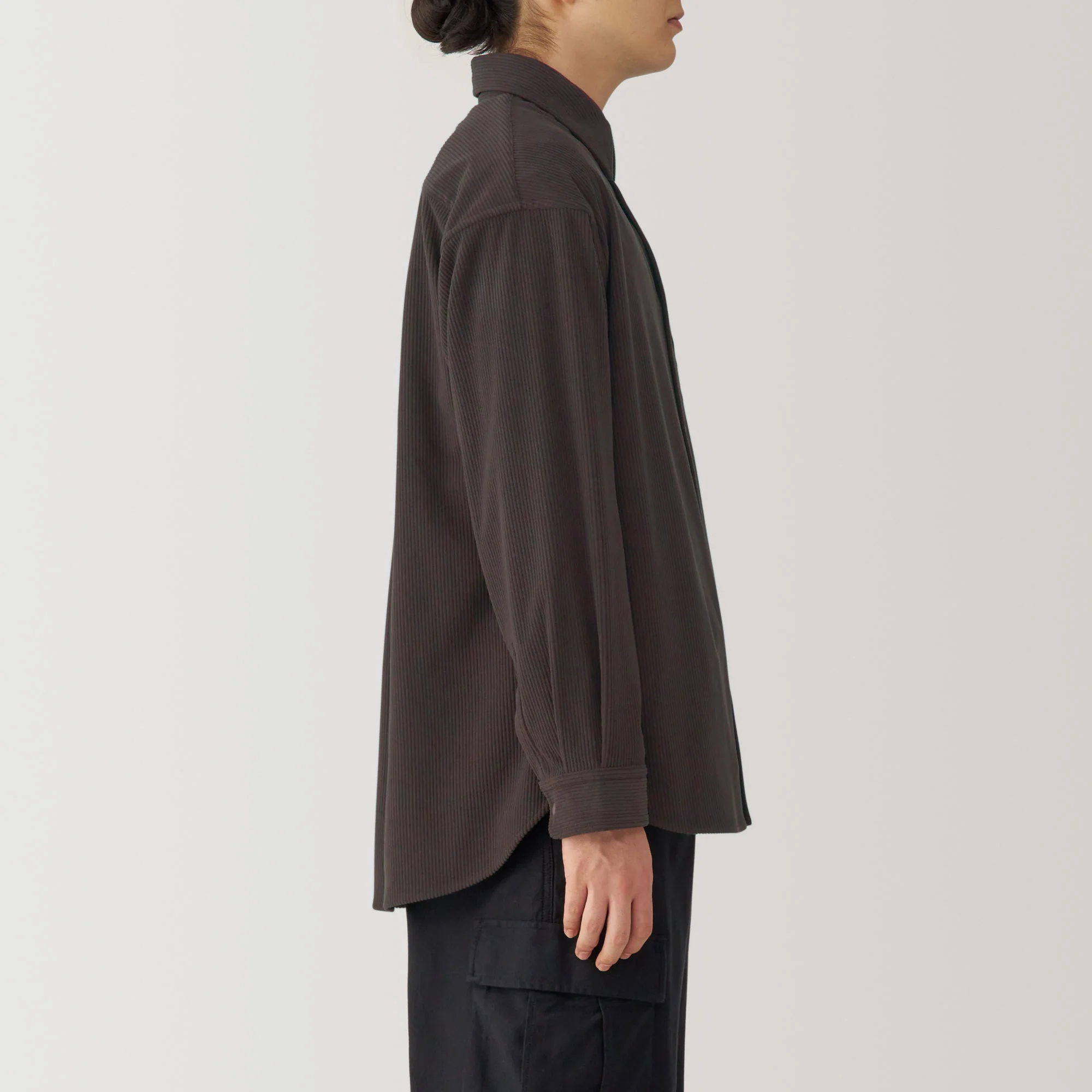 Men's Knit Corduroy Shirt Jacket - Image 14