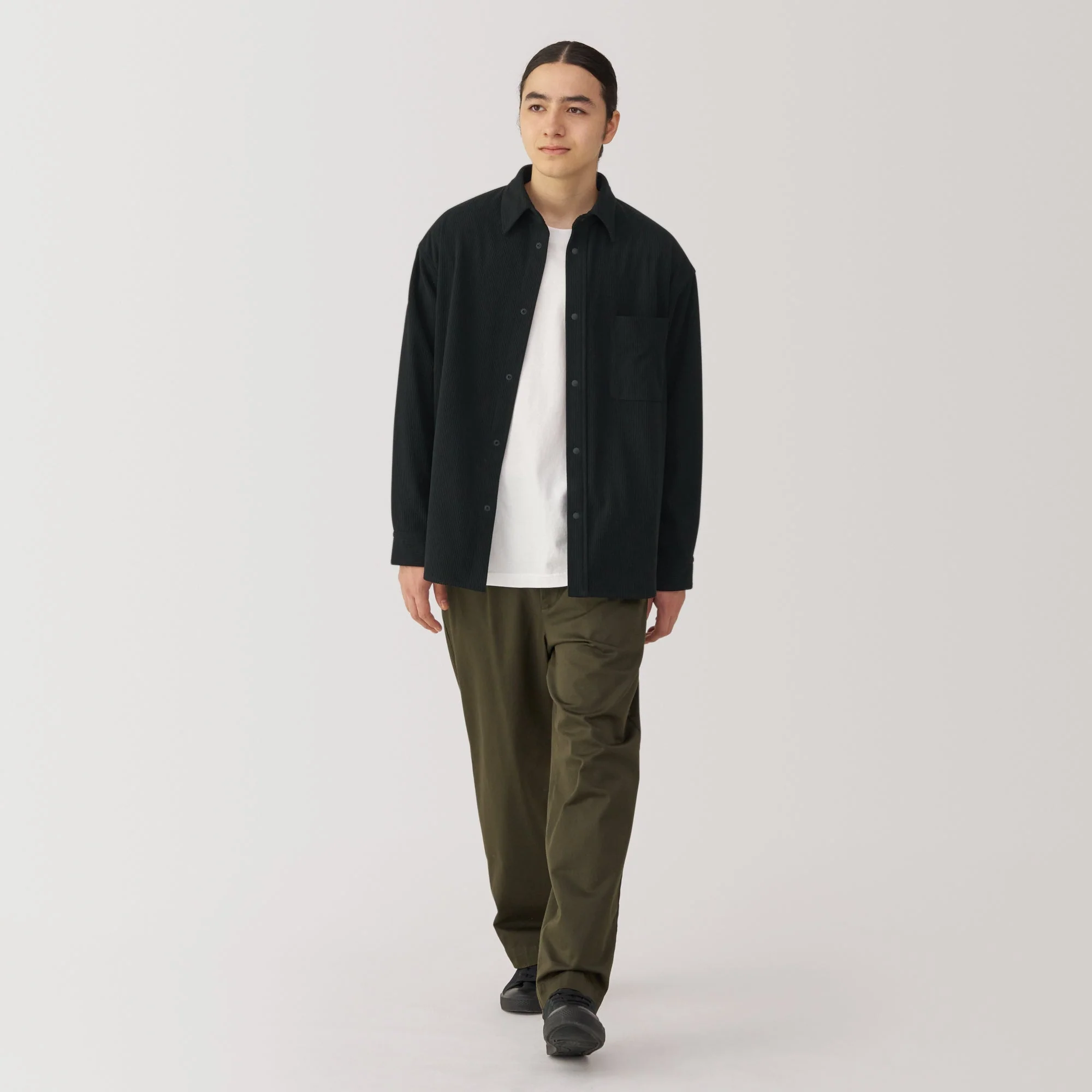 Men's Knit Corduroy Shirt Jacket - Image 22