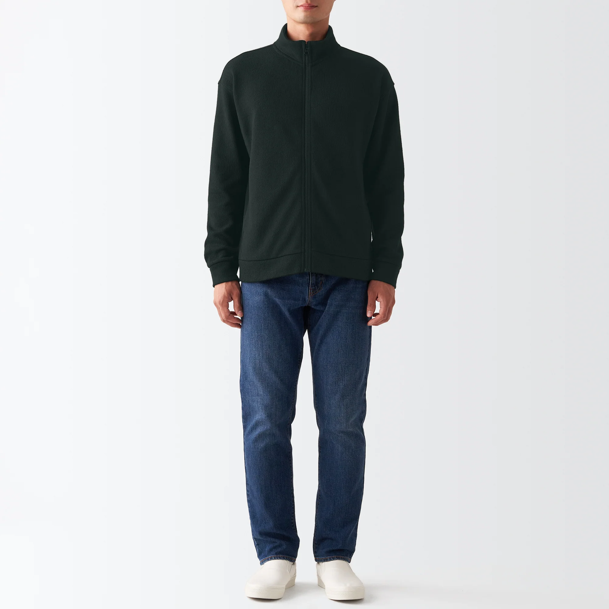 Men's Knit Fleece Stand Collar Jacket - Image 34