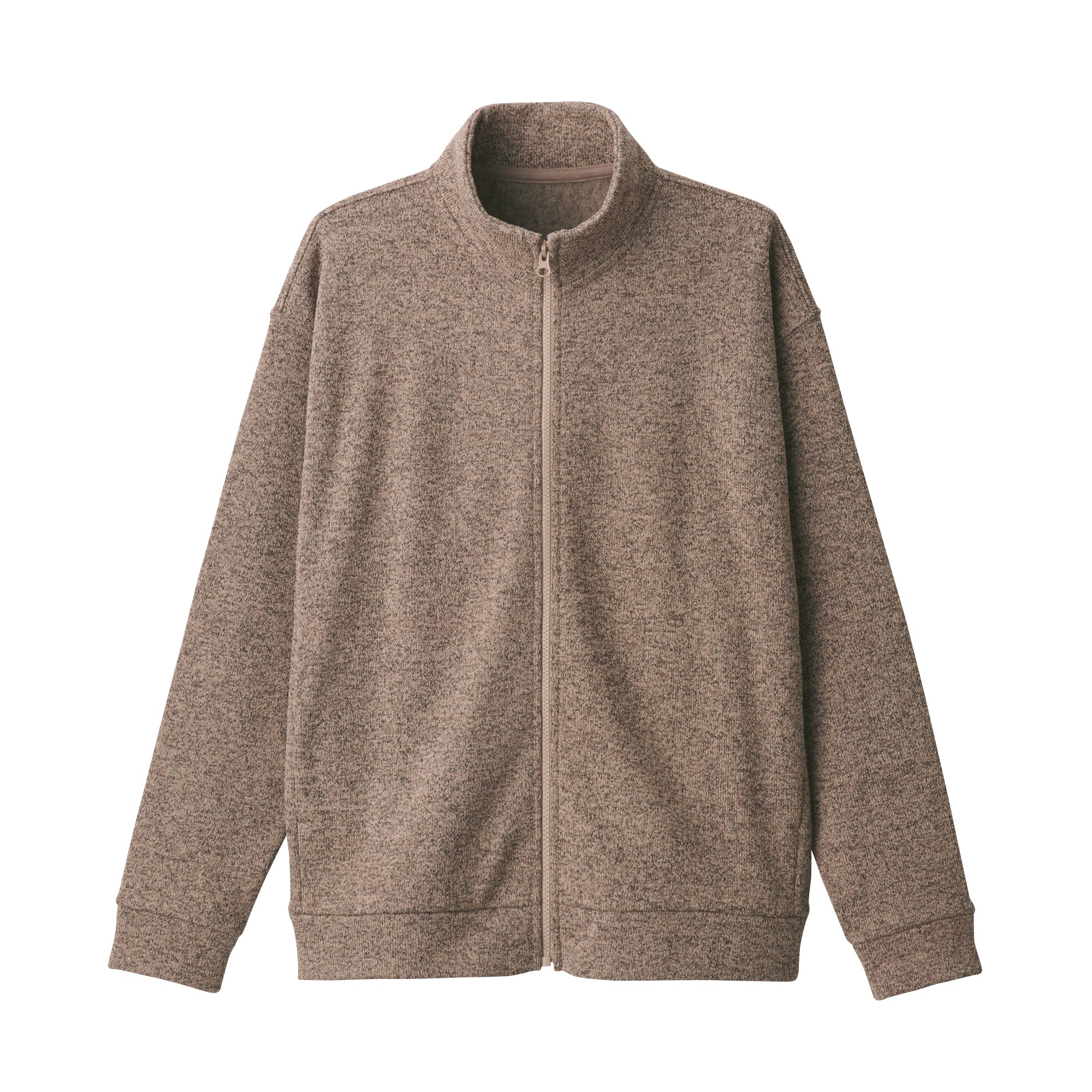 Men's Knit Fleece Stand Collar Jacket - Image 47