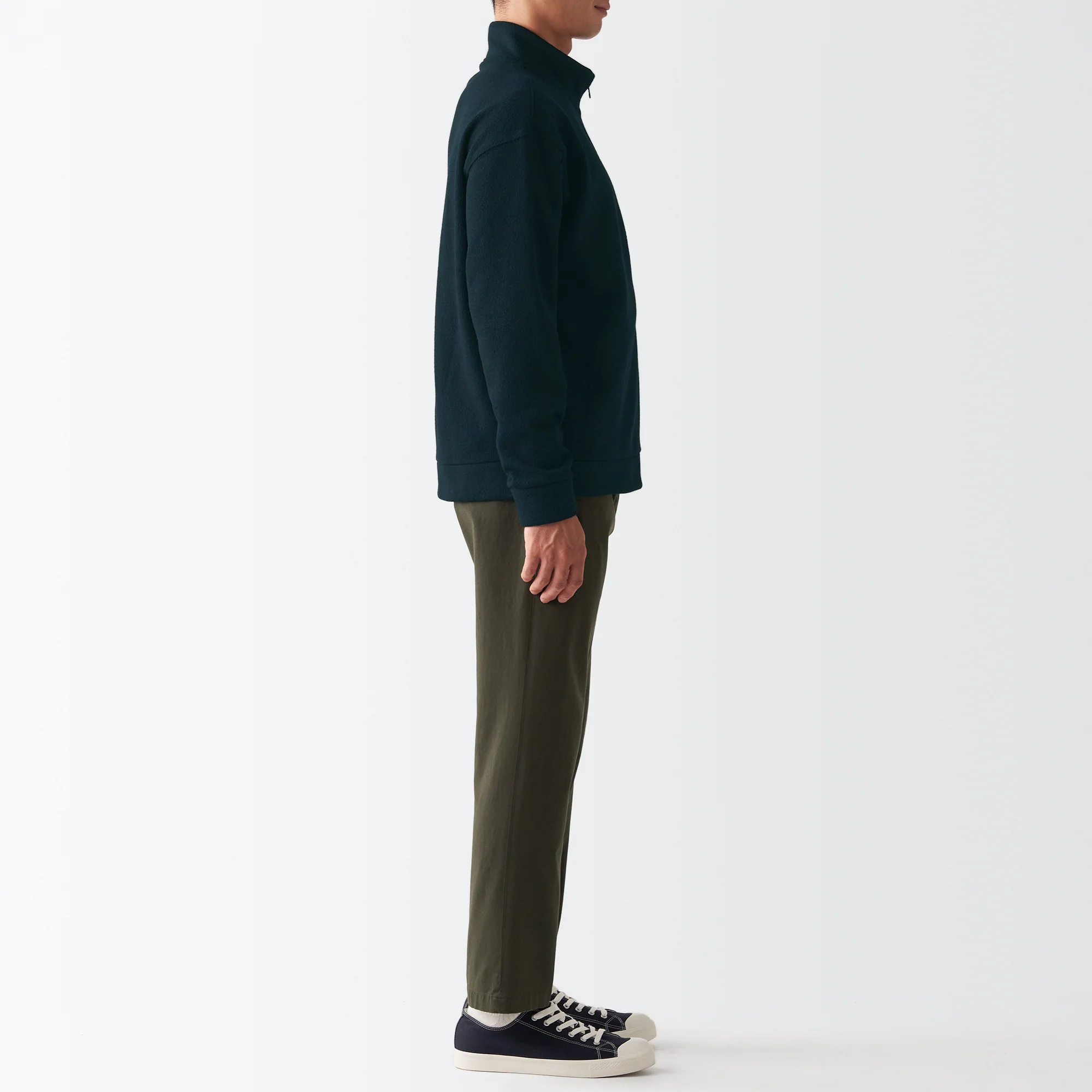 Men's Knit Fleece Stand Collar Jacket - Image 5