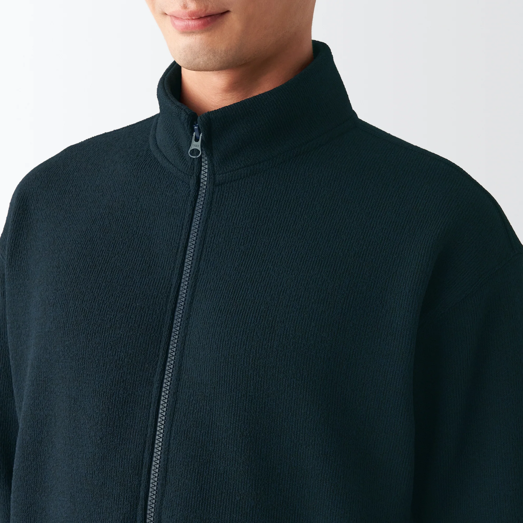 Men's Knit Fleece Stand Collar Jacket - Image 8