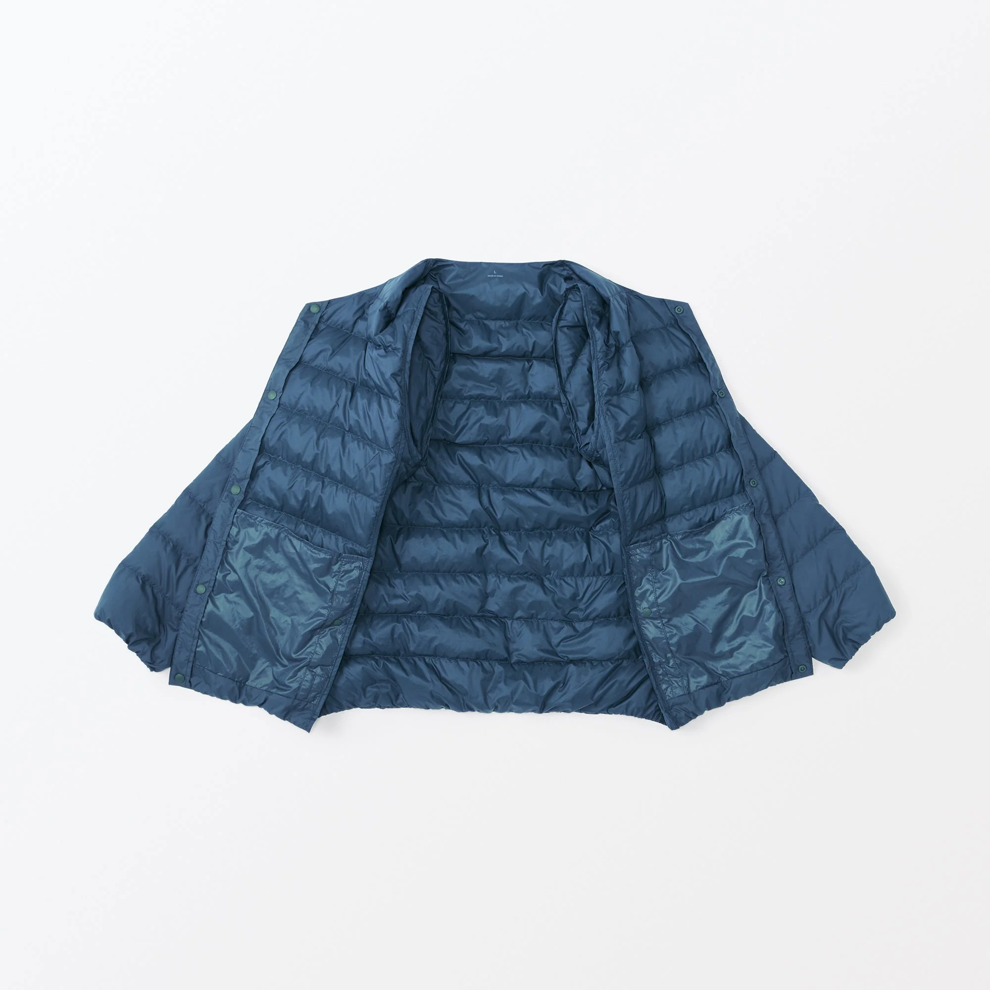 Men's Lightweight Down Collarless Jacket - Image 10