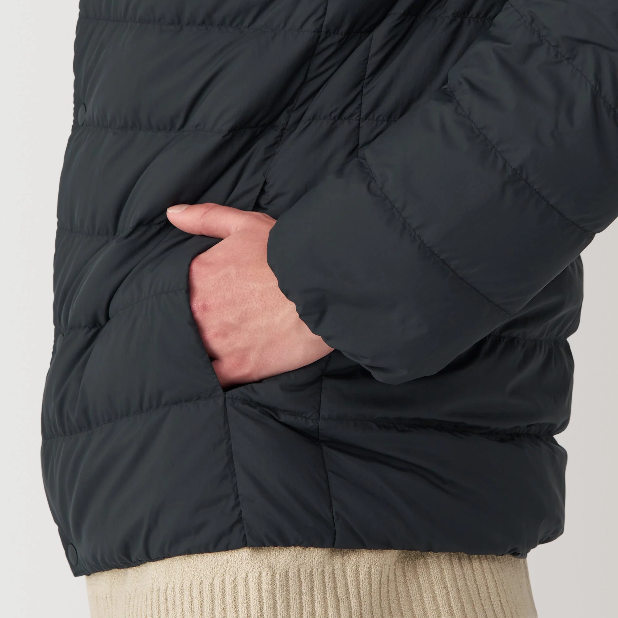 Men's Lightweight Down Collarless Jacket - Image 29