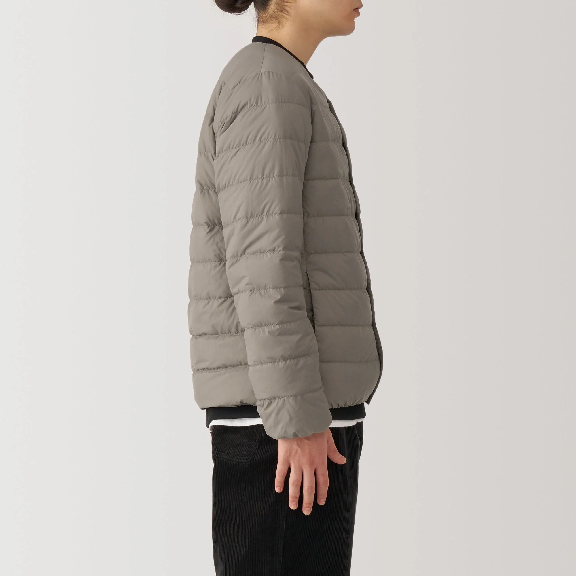 Men's Lightweight Down Collarless Jacket - Image 37