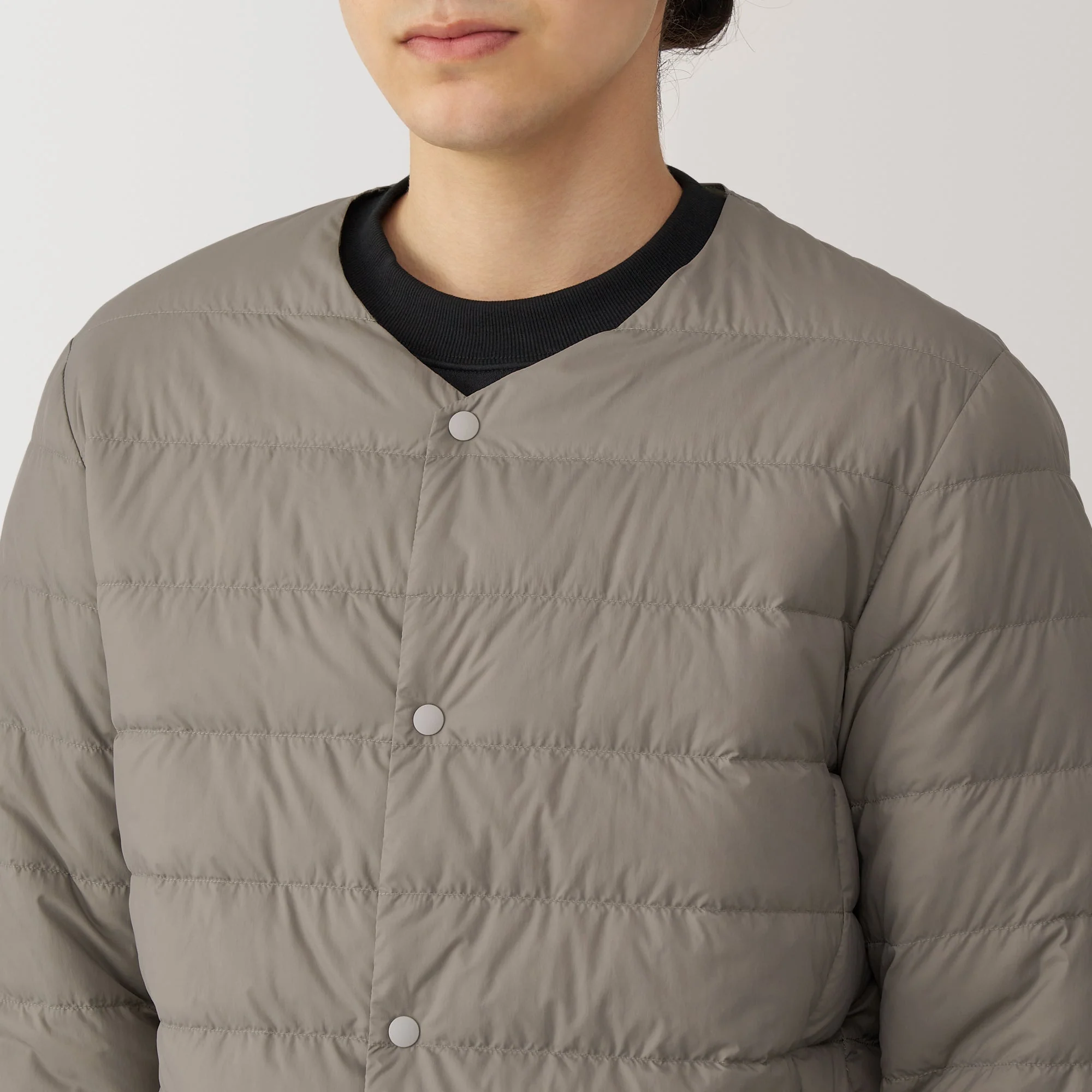 Men's Lightweight Down Collarless Jacket - Image 39