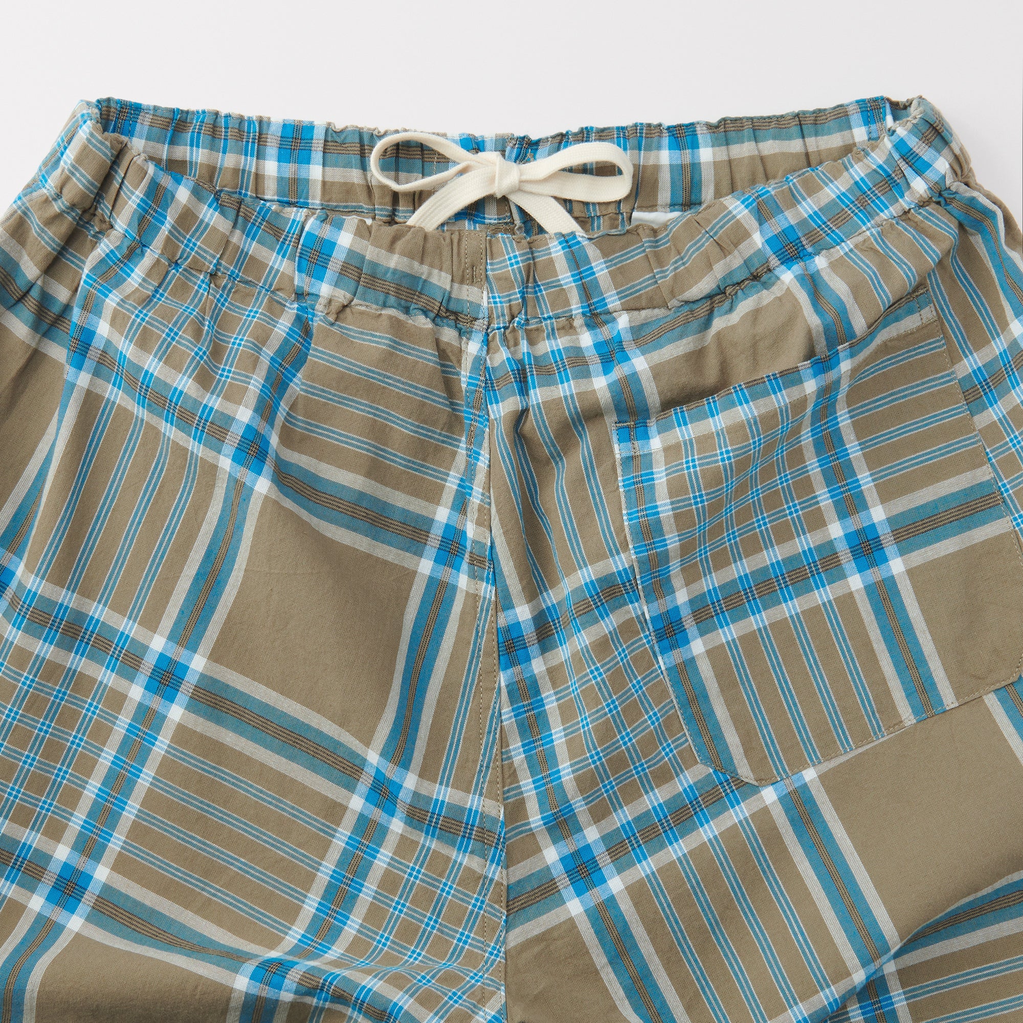 Men's Madras Check Button Easy Shorts - Image 36