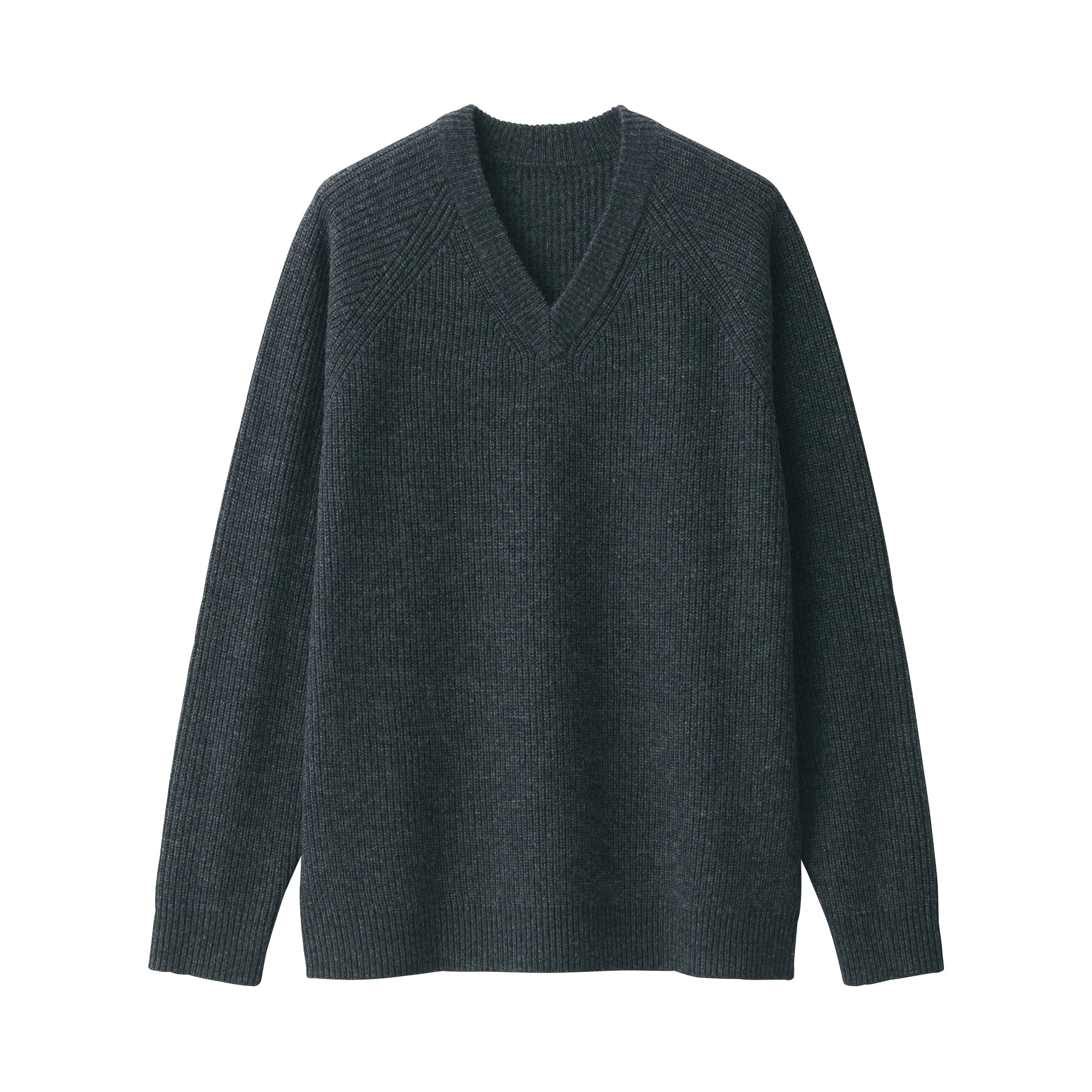 Men's Mid-Gauge V Neck Sweater - Image 16