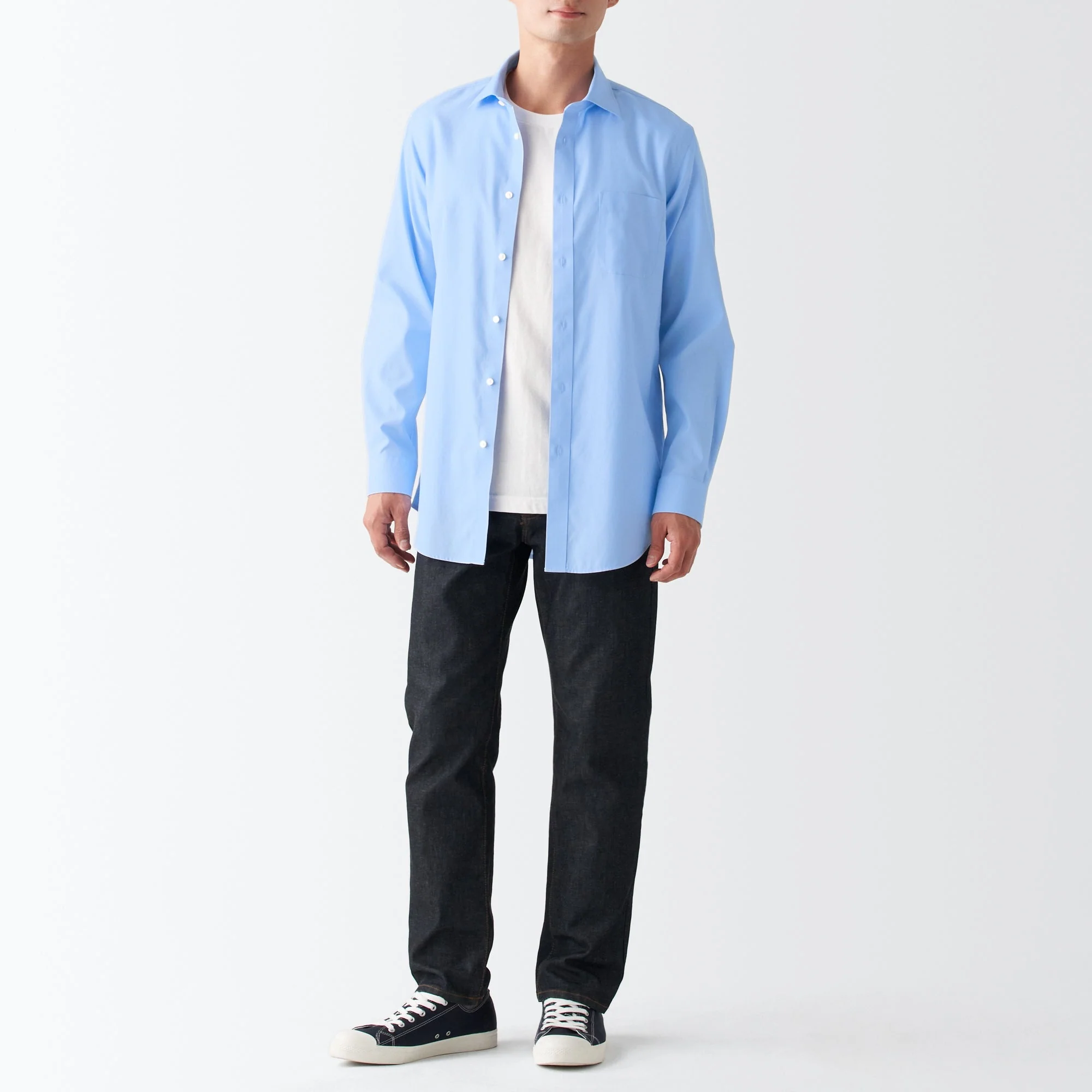 Men's Non-Iron Semi Wide Collar Shirt - Image 14
