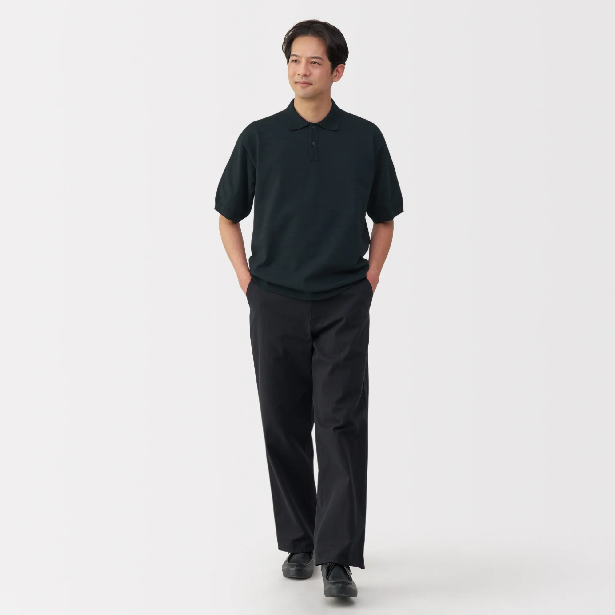 Men's Quick Dry Crew Neck Short Sleeve Knit Polo Shirt - Image 18