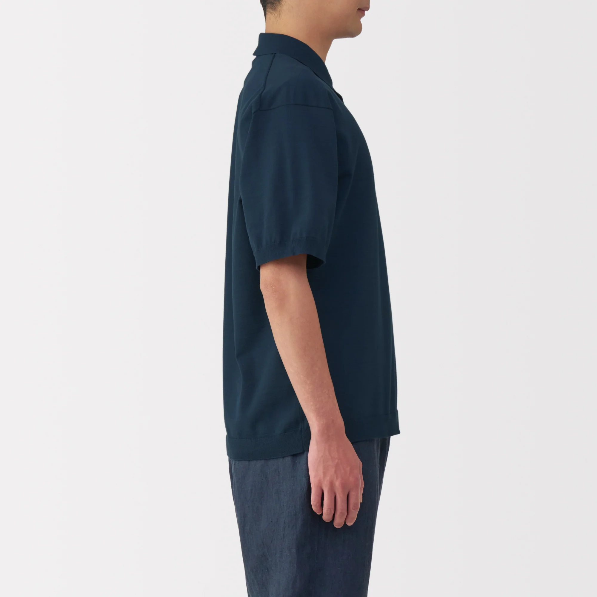 Men's Quick Dry Crew Neck Short Sleeve Knit Polo Shirt - Image 26