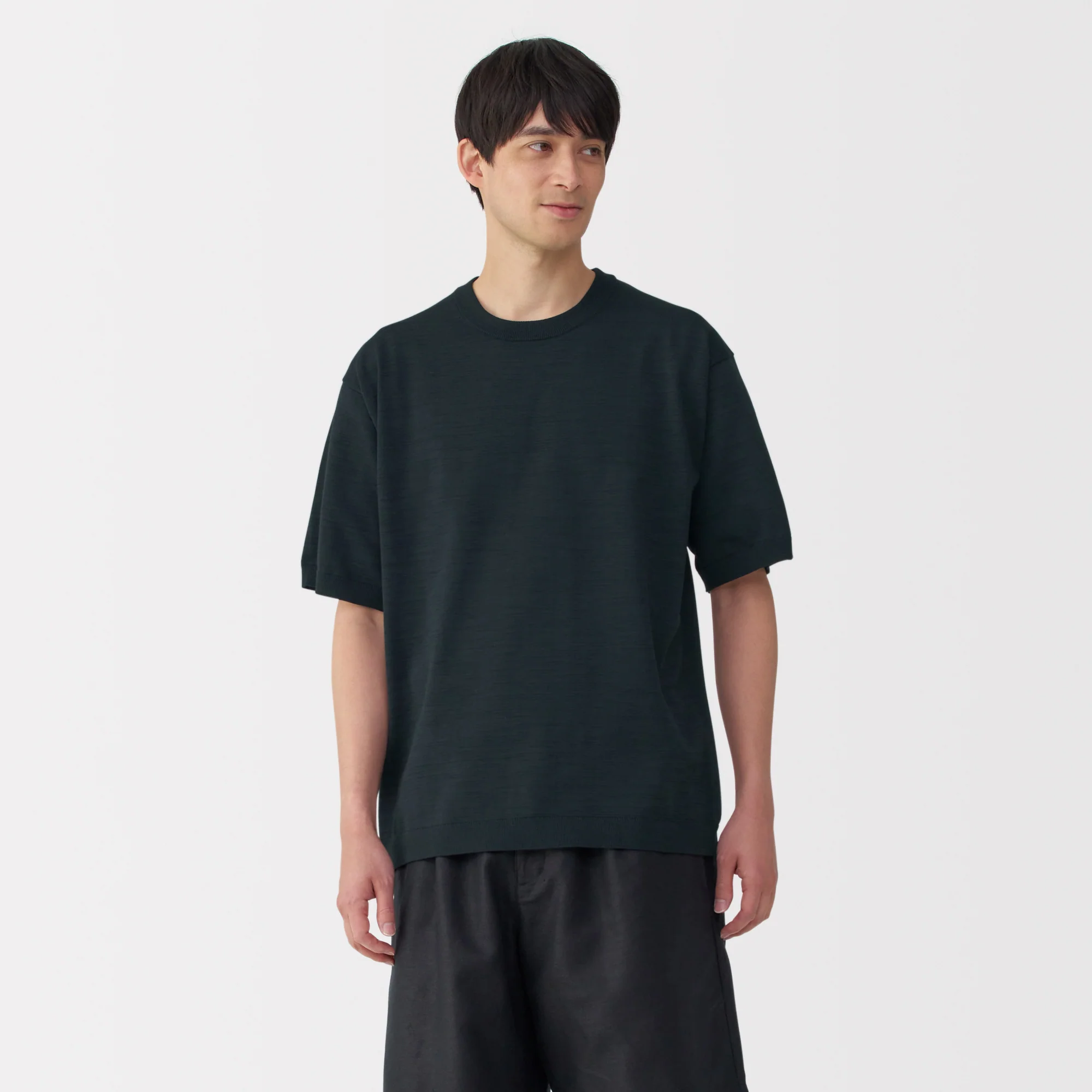 Men's Quick Dry Crew Neck Short Sleeve Knit T-Shirt - Image 11