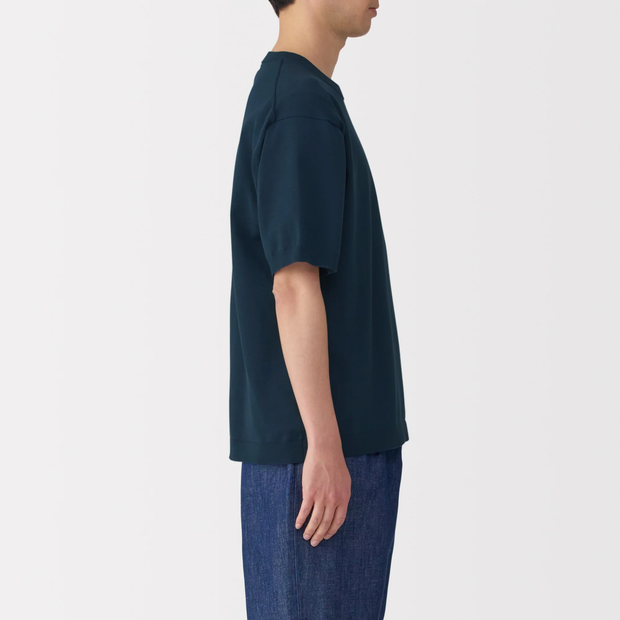 Men's Quick Dry Crew Neck Short Sleeve Knit T-Shirt - Image 13