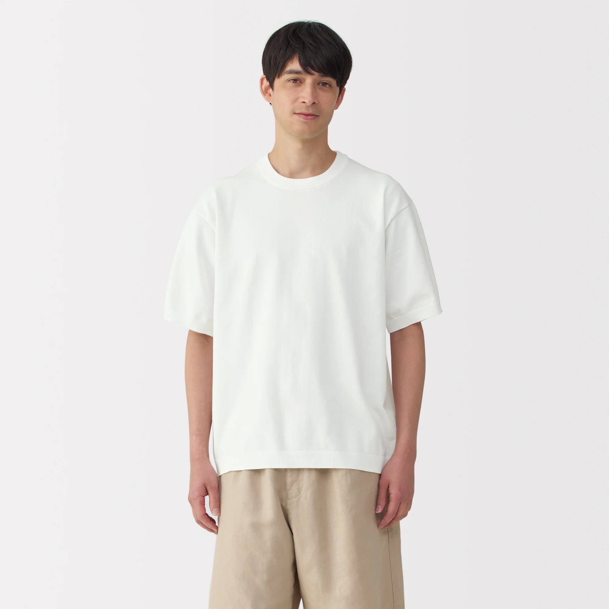 Men's Quick Dry Crew Neck Short Sleeve Knit T-Shirt - Image 18