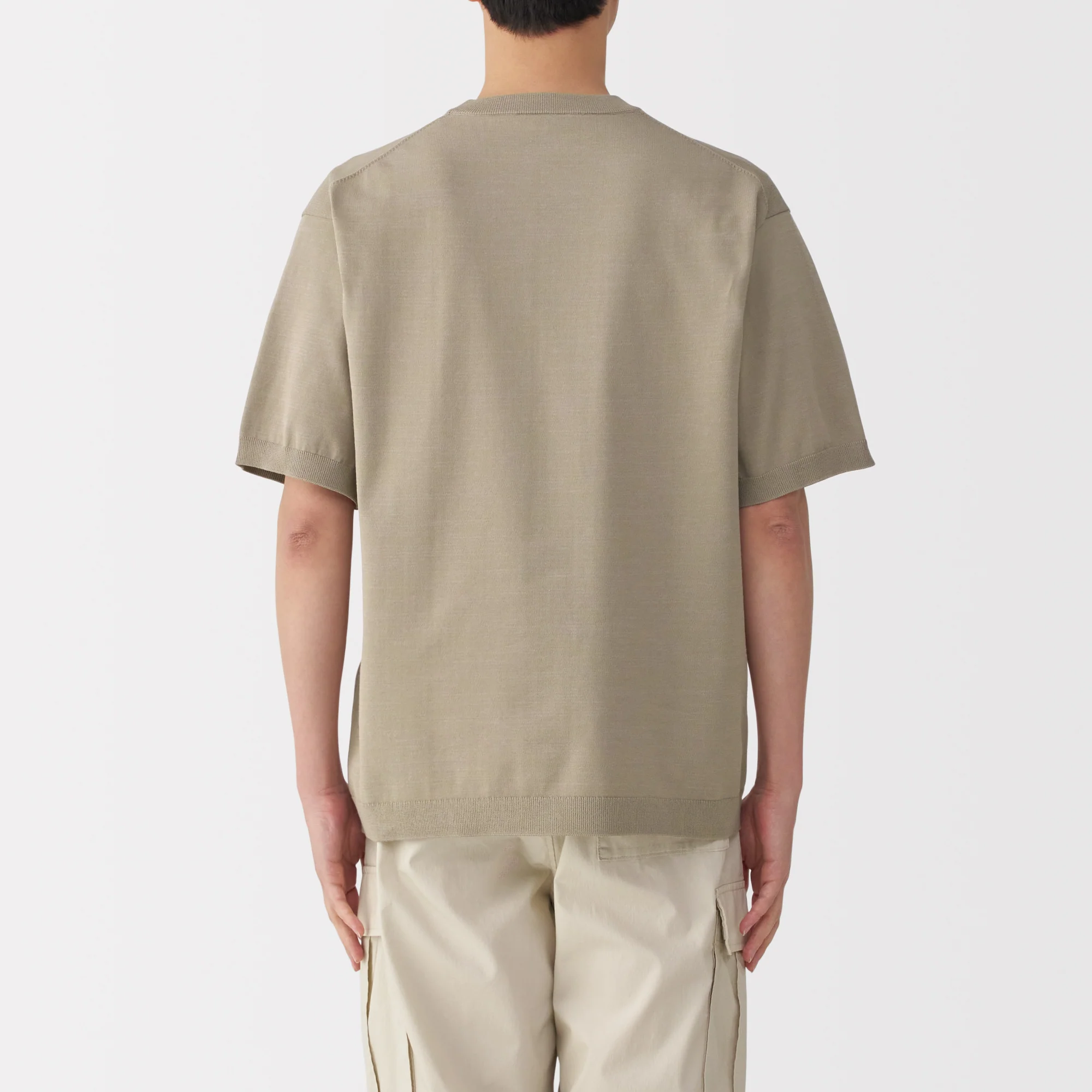Men's Quick Dry Crew Neck Short Sleeve Knit T-Shirt - Image 6