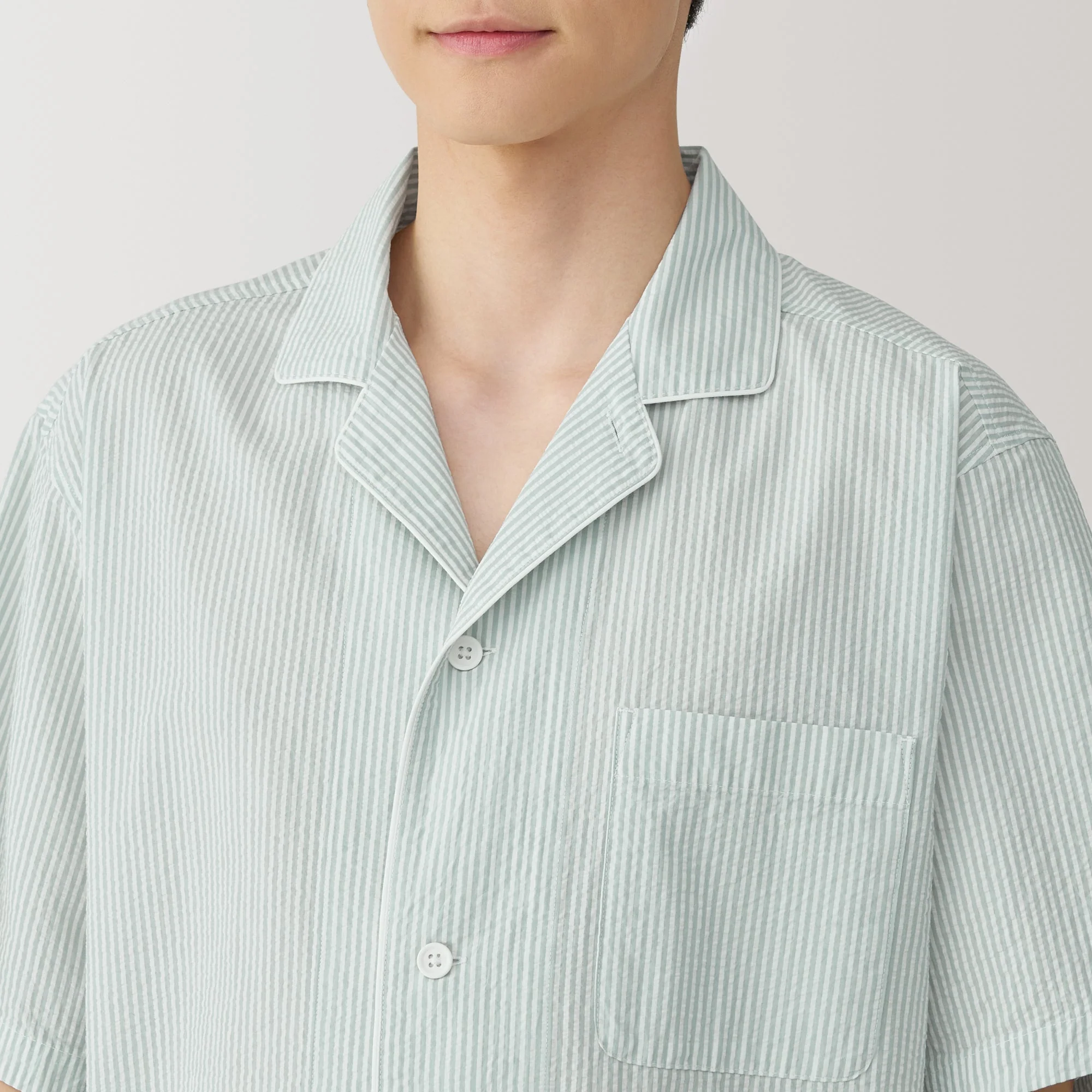 Men's Side Seamless Seersucker Pajamas - Image 18