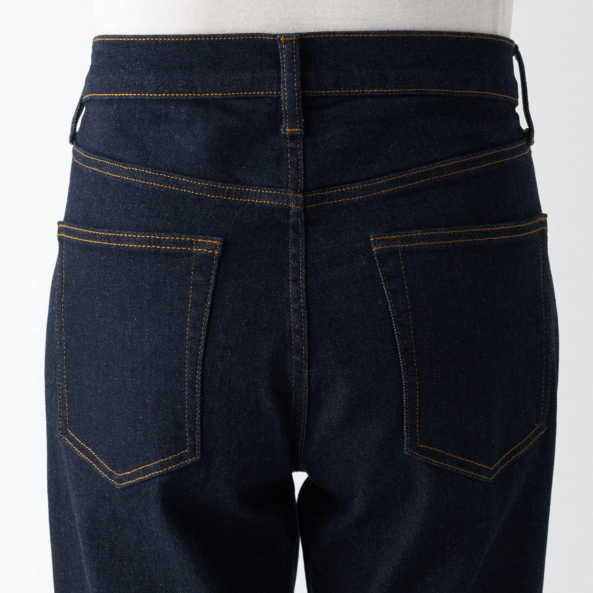 Men's Stretch Denim Slim Pants Dark Navy (L 30inch / 76cm) - Image 8