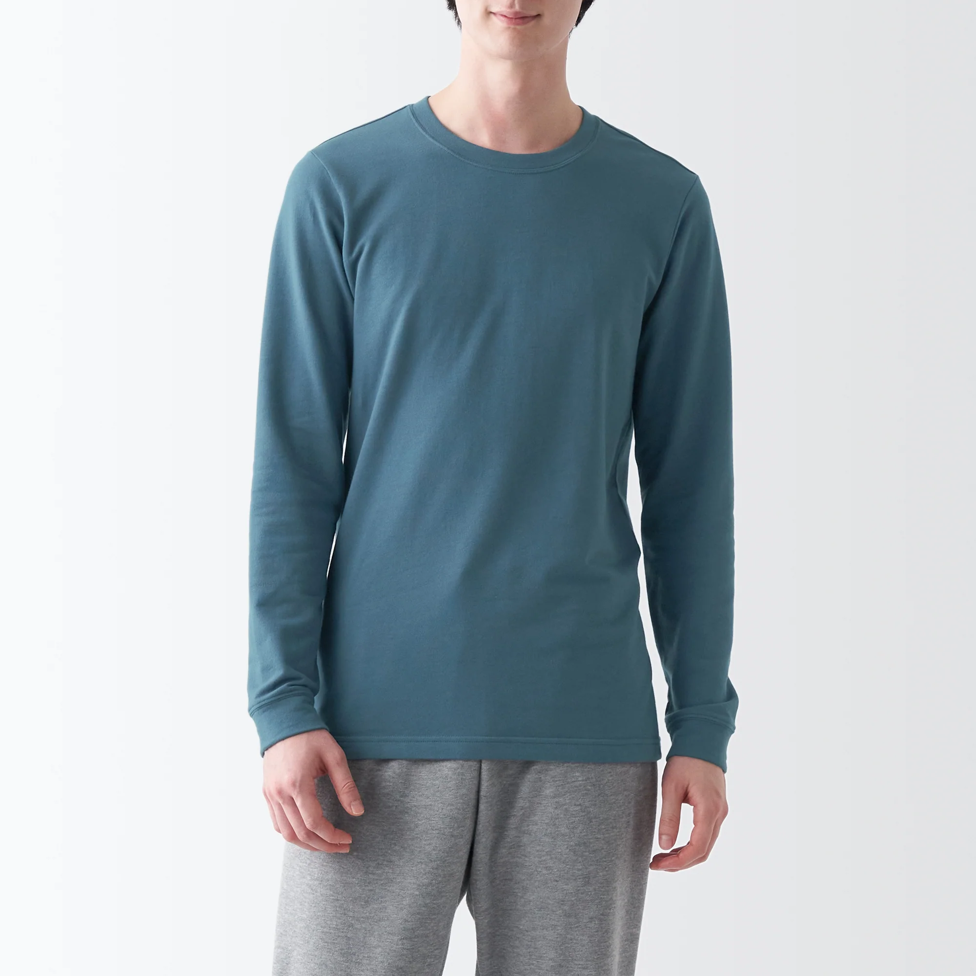Men's Warm Cotton Crew Neck Long Sleeve T-Shirt