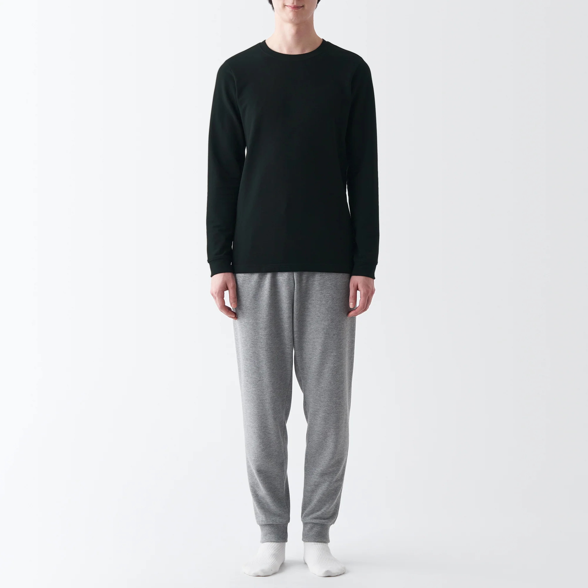 Men's Warm Cotton Crew Neck Long Sleeve T-Shirt - Image 18