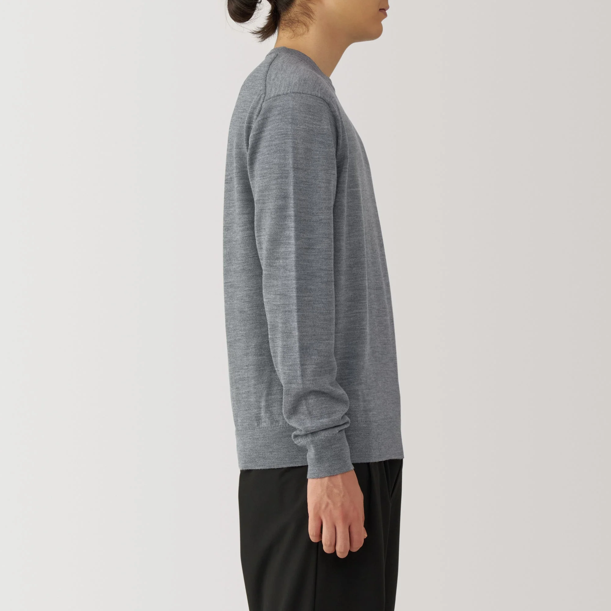 Men's Washable High-Gauge Crewneck Sweater - Image 12