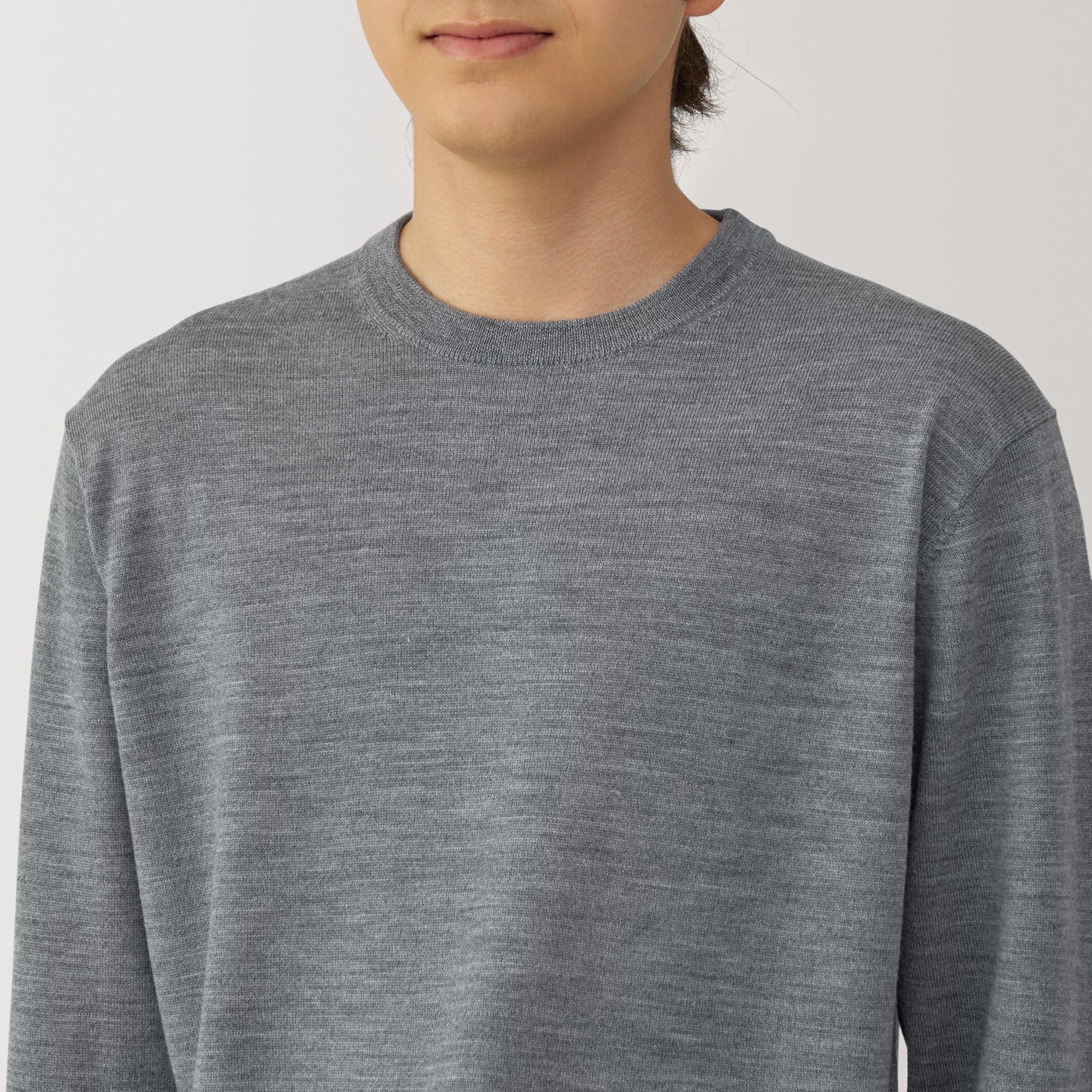 Men's Washable High-Gauge Crewneck Sweater - Image 14