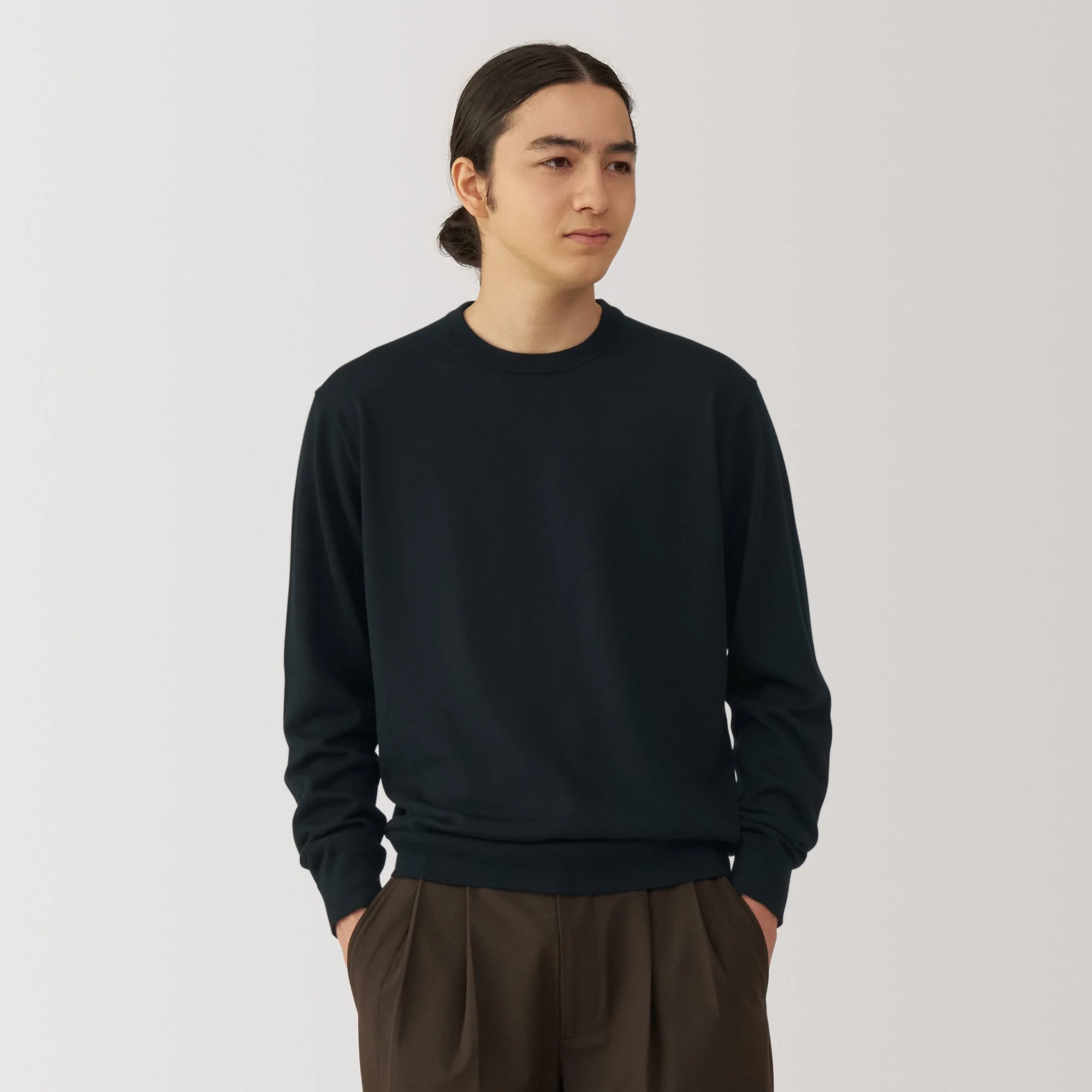 Men's Washable High-Gauge Crewneck Sweater - Image 17