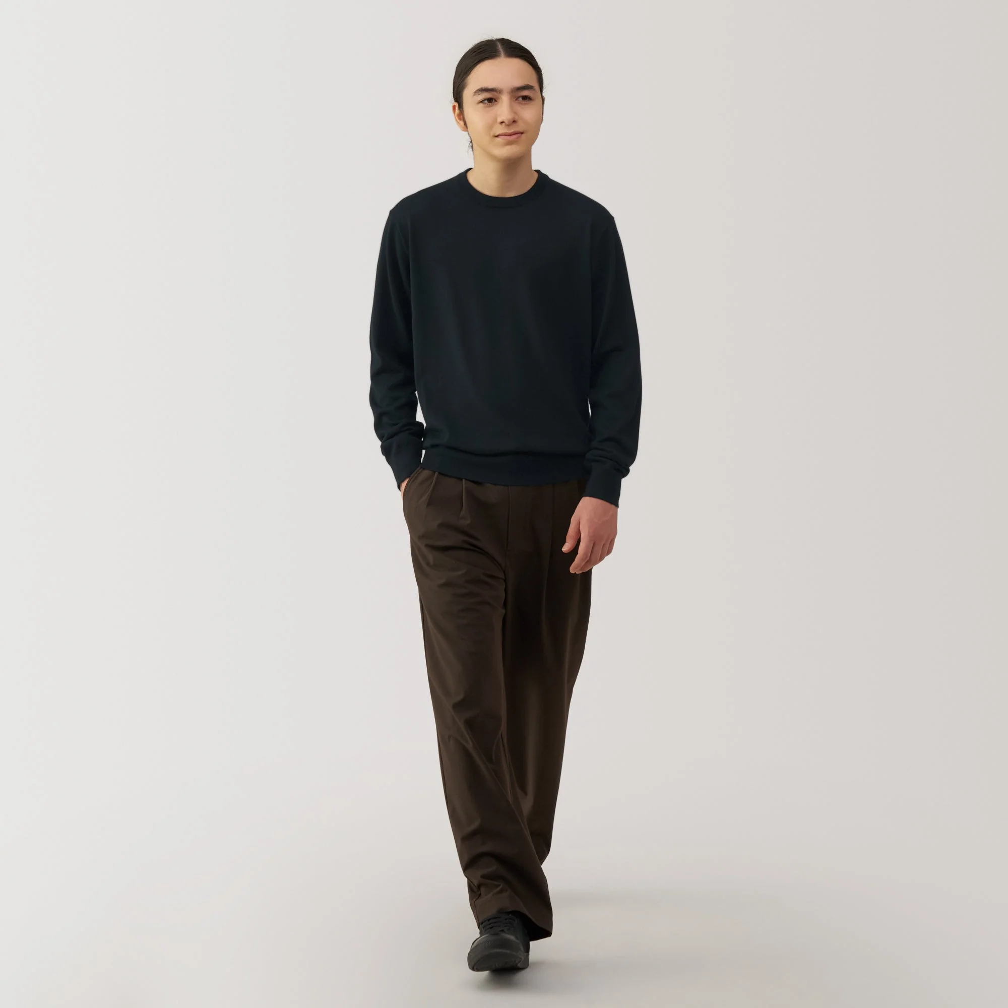 Men's Washable High-Gauge Crewneck Sweater - Image 18