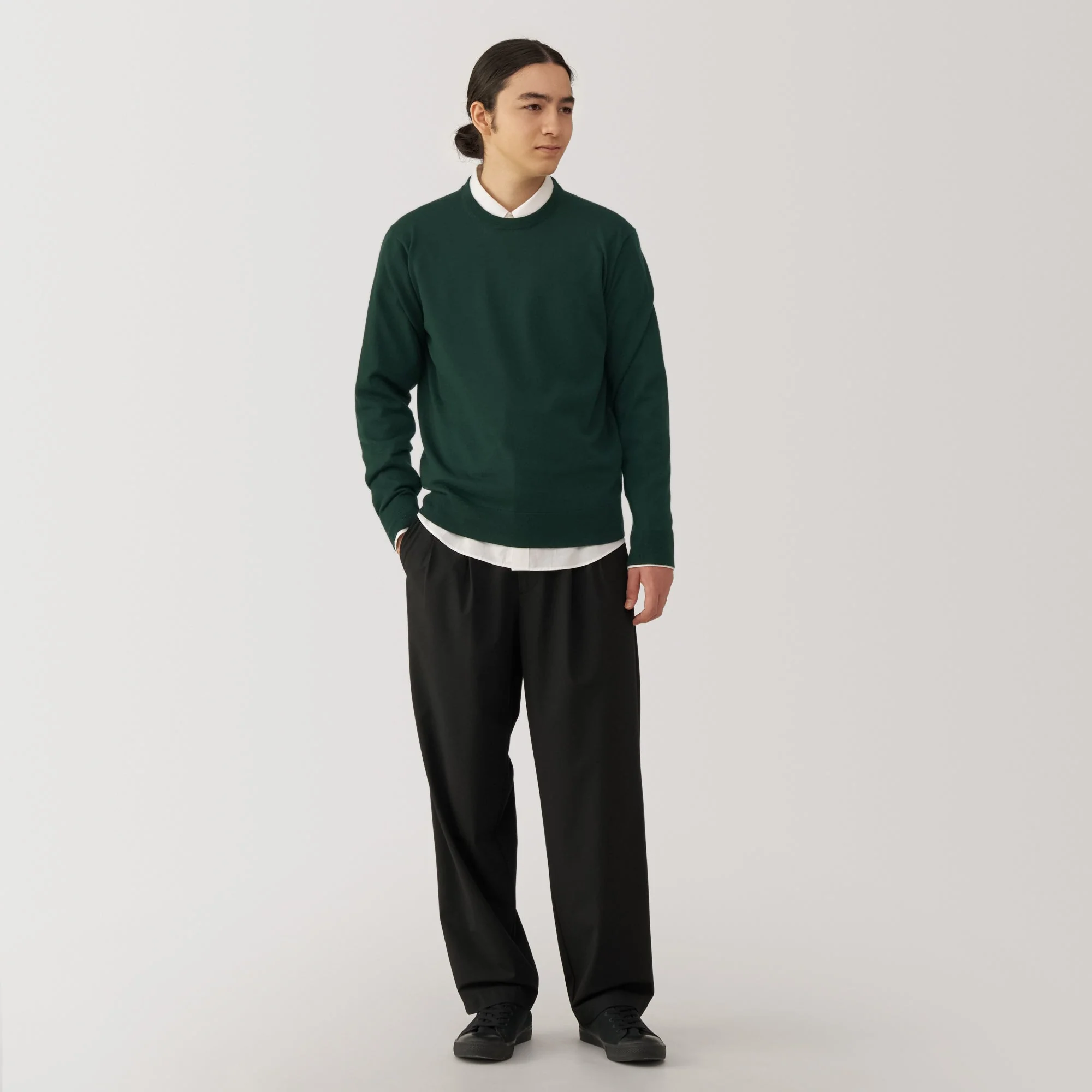 Men's Washable High-Gauge Crewneck Sweater - Image 25
