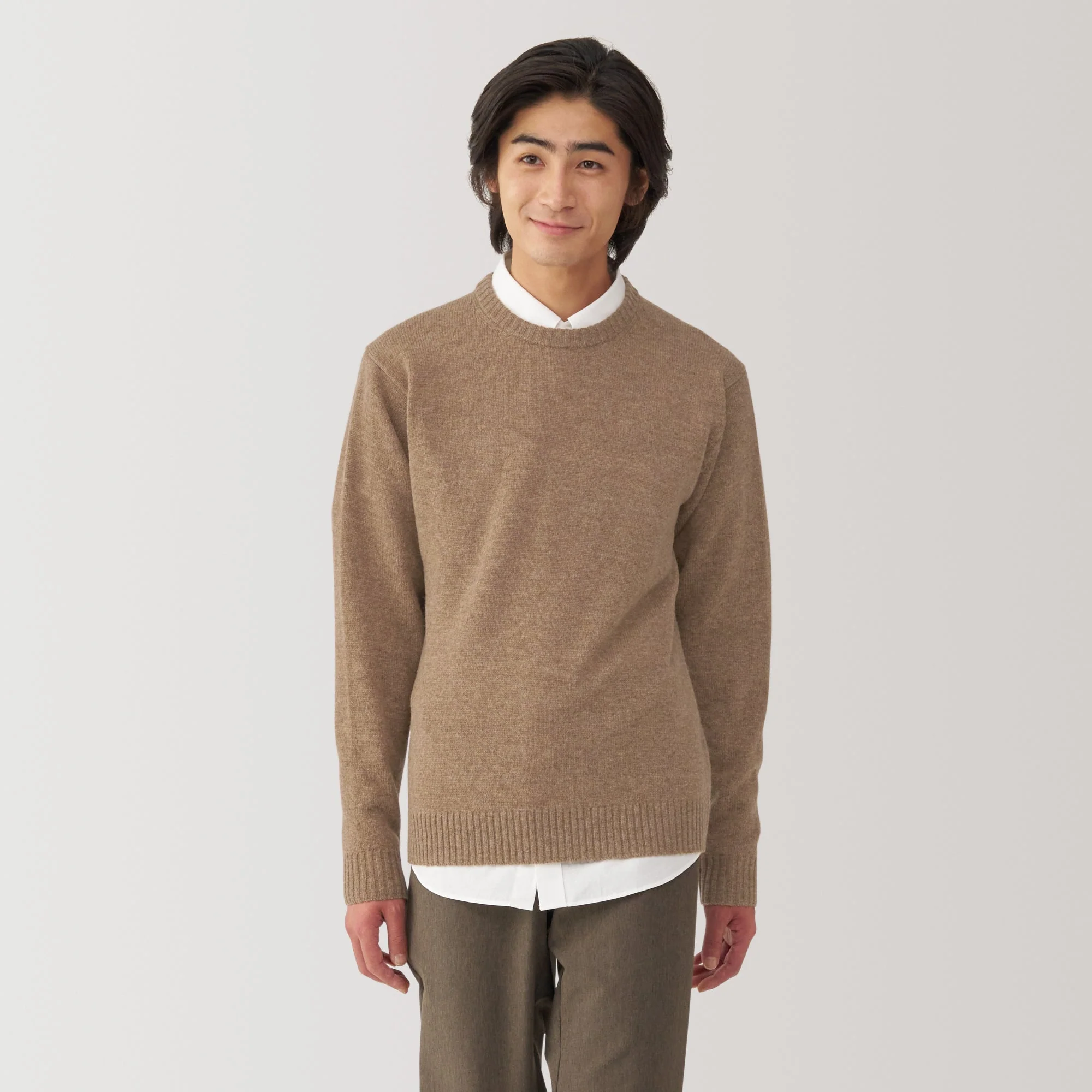 Men's Washable Mid-Gauge Crewneck Sweater