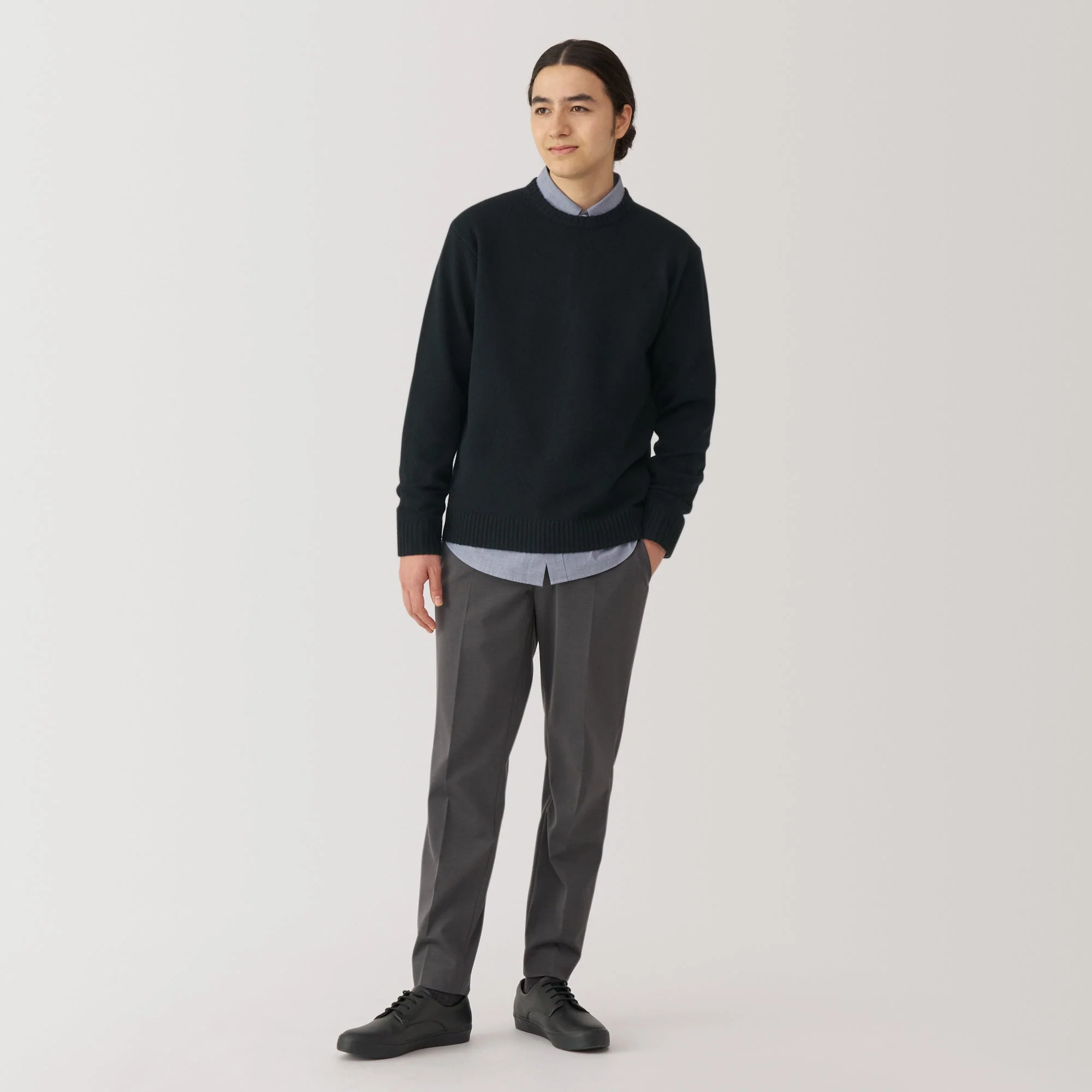Men's Washable Mid-Gauge Crewneck Sweater - Image 25