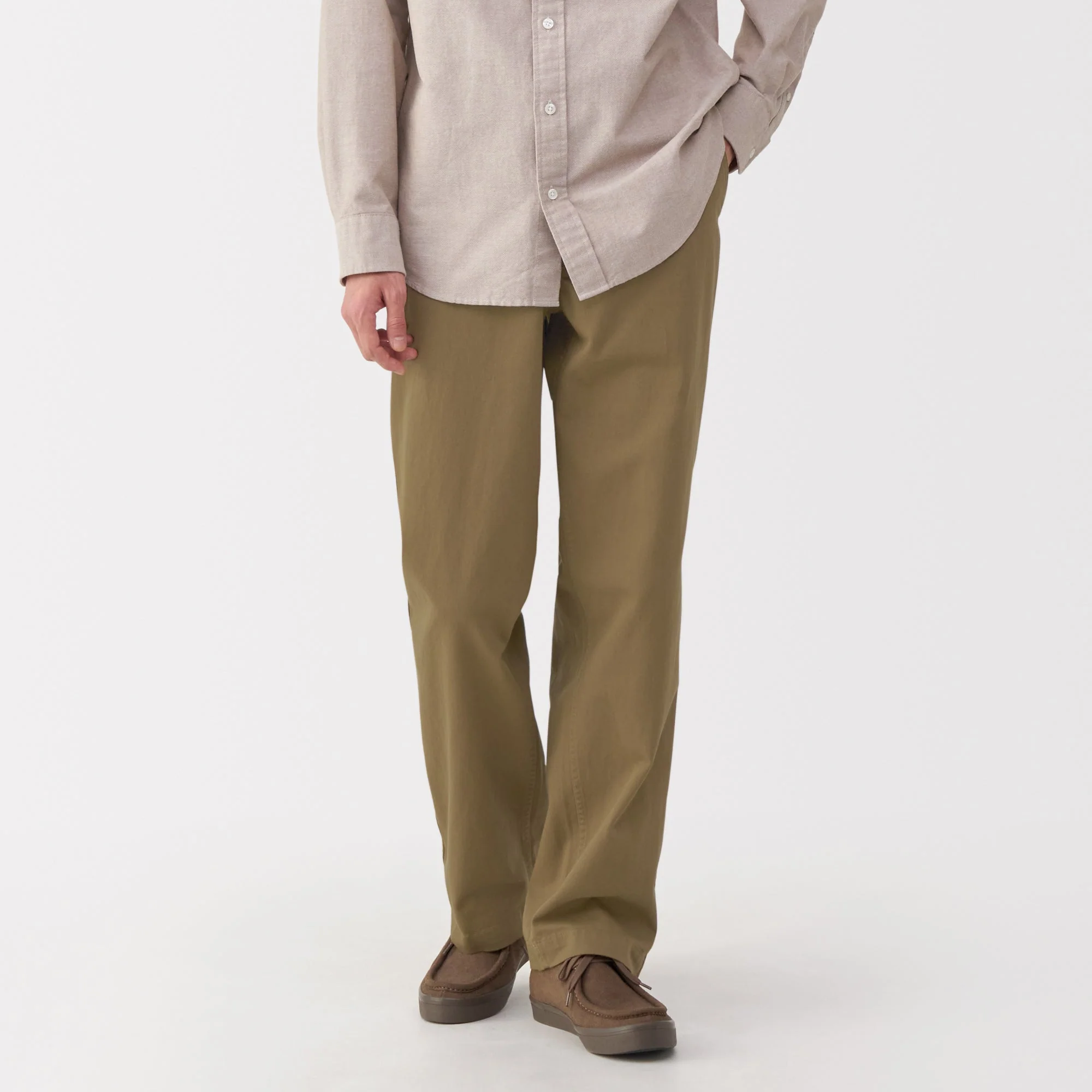 Men's Washed Chino Wide Pants - Image 20