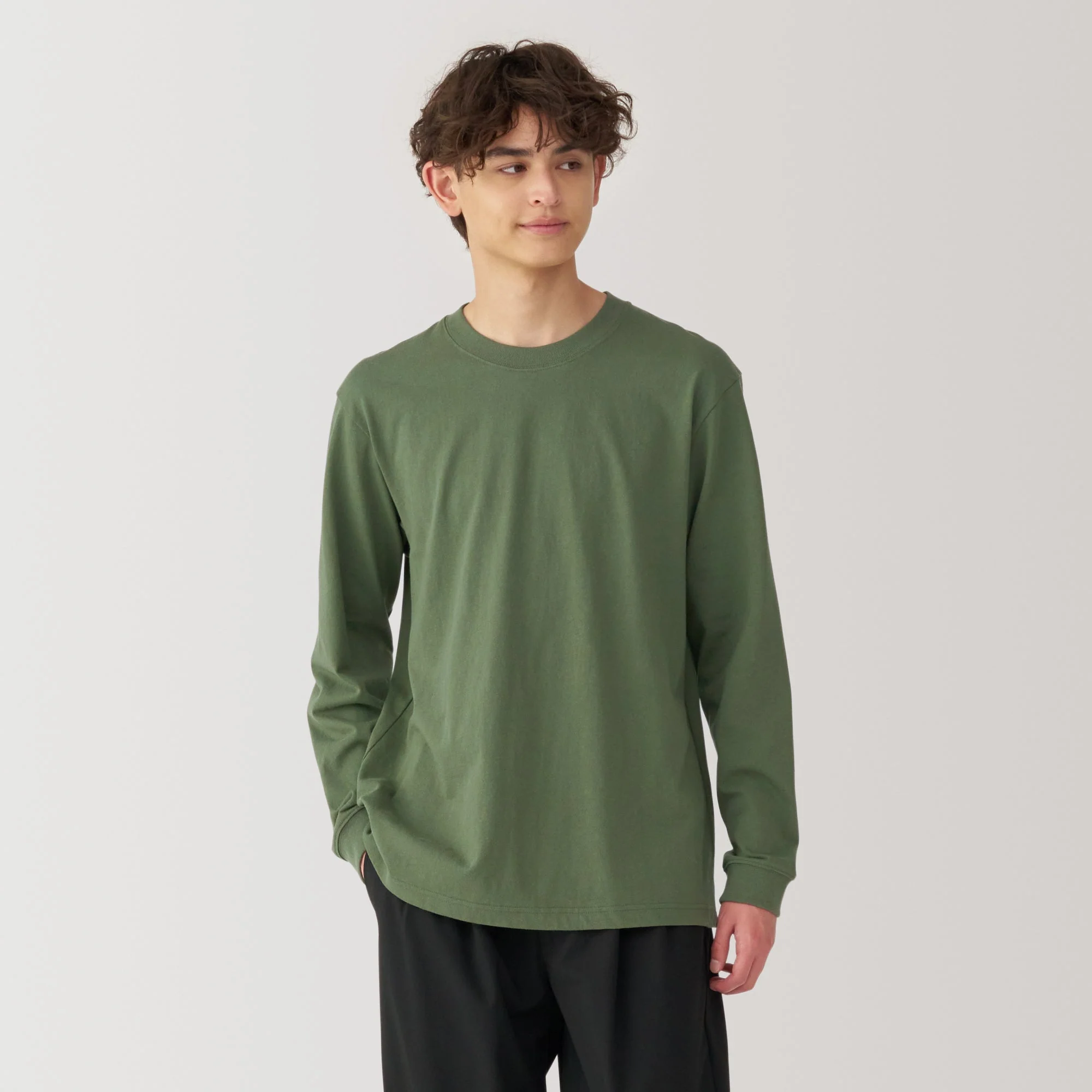Men's Washed Heavy Weight Crew Neck T-Shirt - Image 3