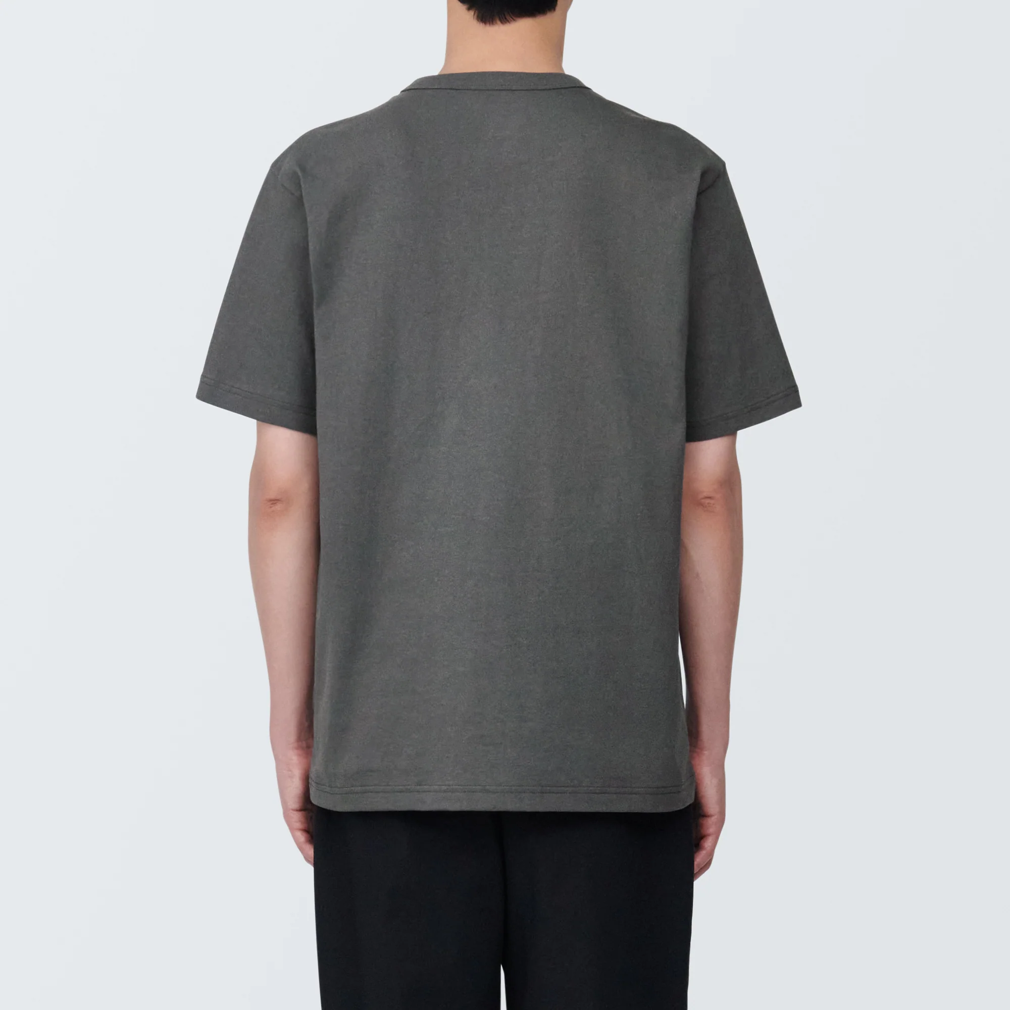Men's Washed Heavy Weight Crew Neck Short Sleeve T-Shirt - Image 41