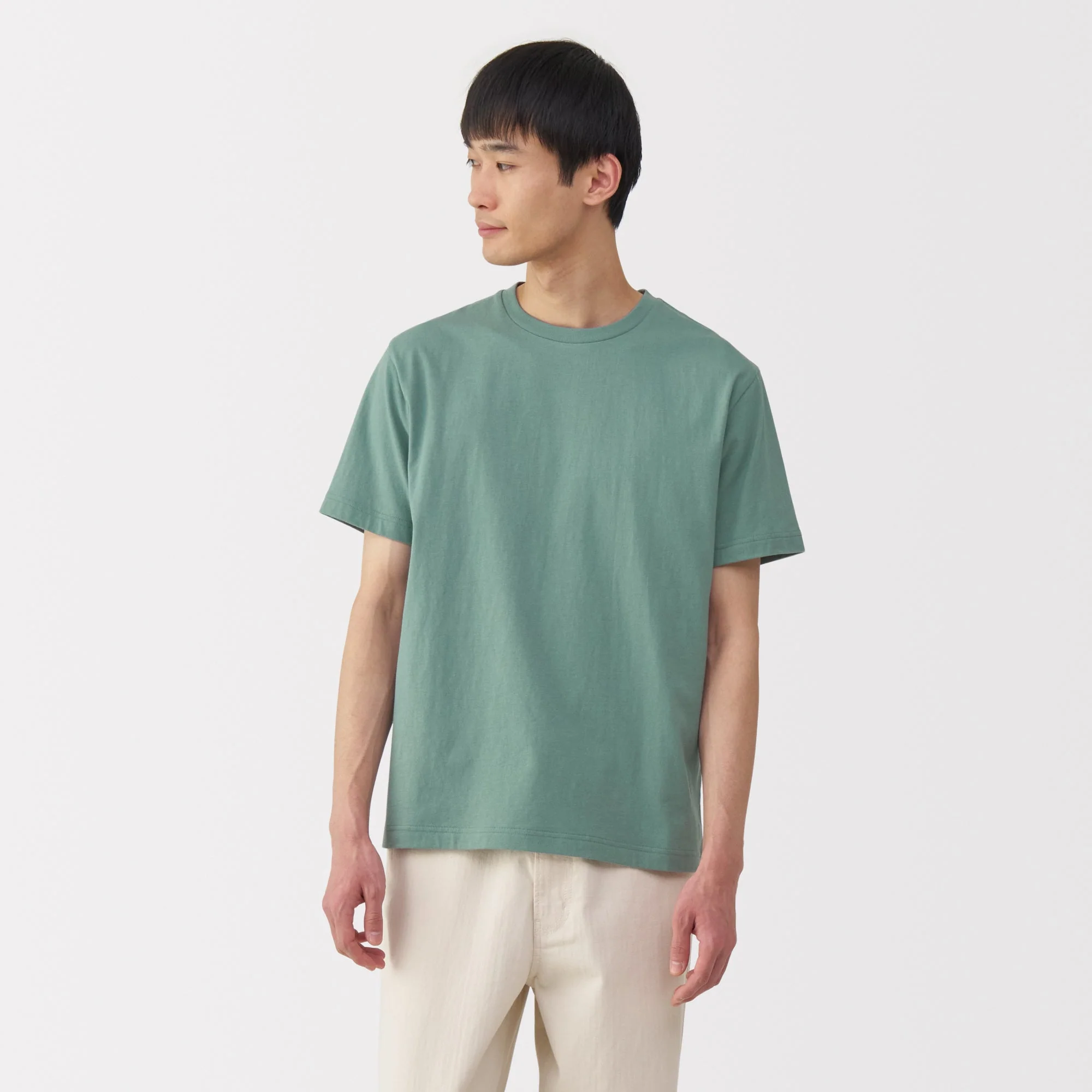 Men's Washed Jersey Crew Neck Short Sleeve T-Shirt - Image 10