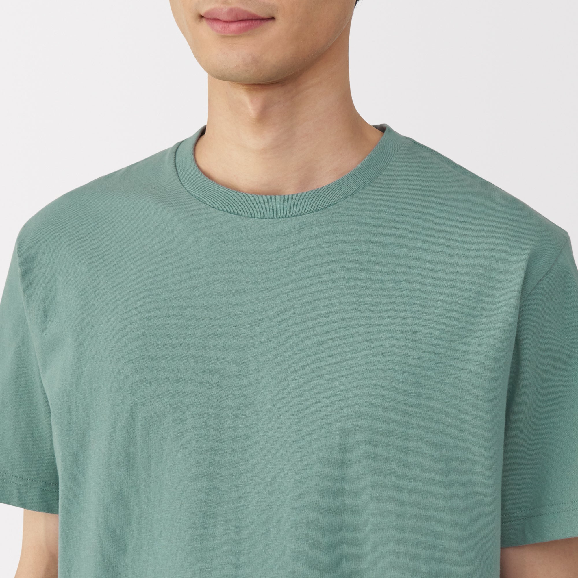 Men's Washed Jersey Crew Neck Short Sleeve T-Shirt - Image 14