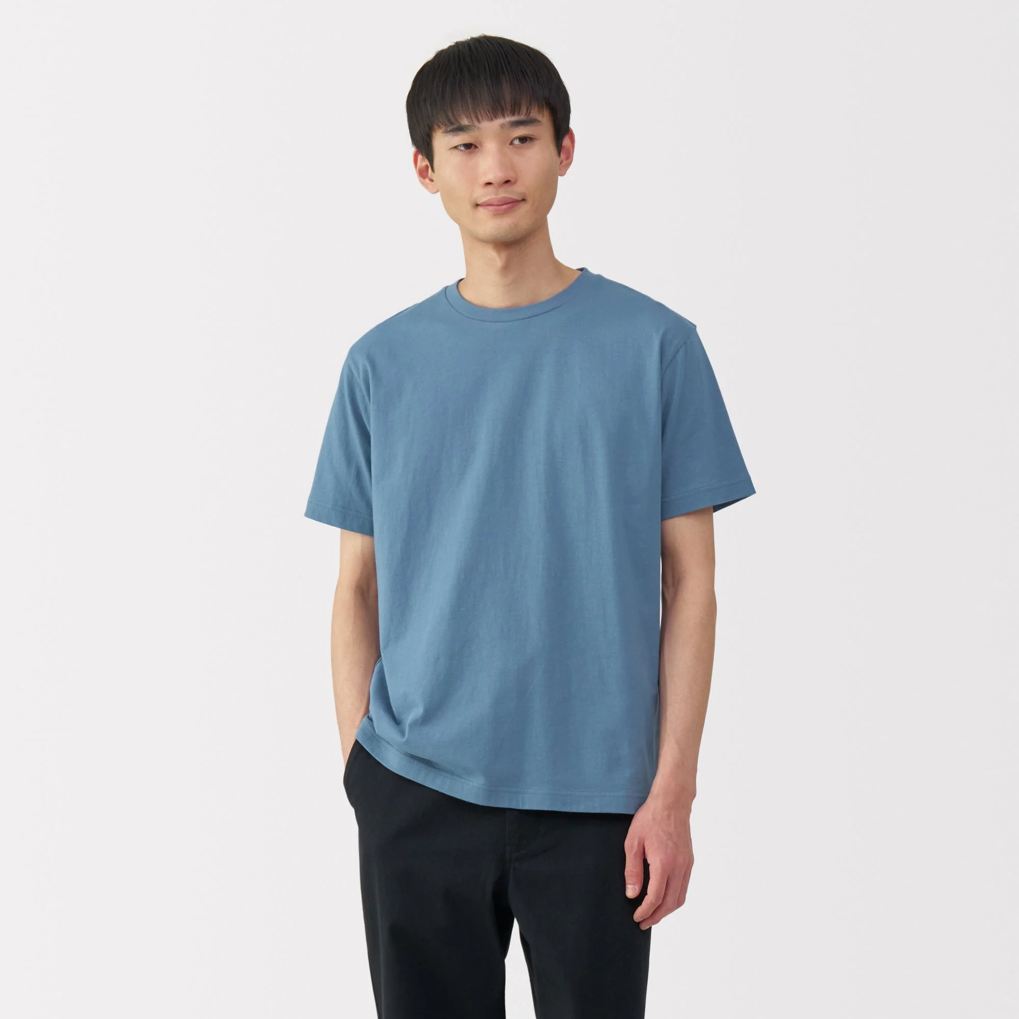 Men's Washed Jersey Crew Neck Short Sleeve T-Shirt - Image 17